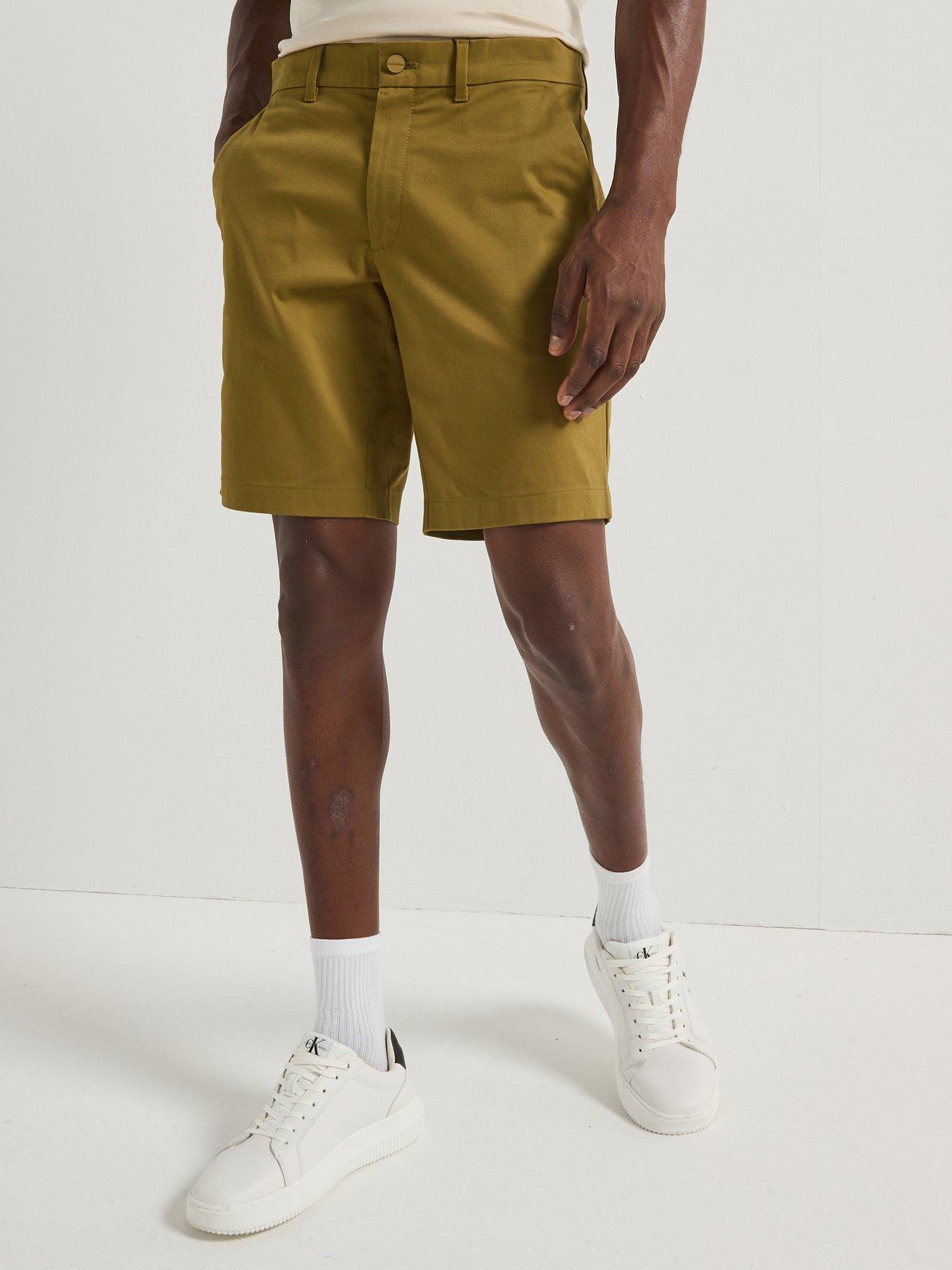 undefined Satin Stretch Slim Short - Green