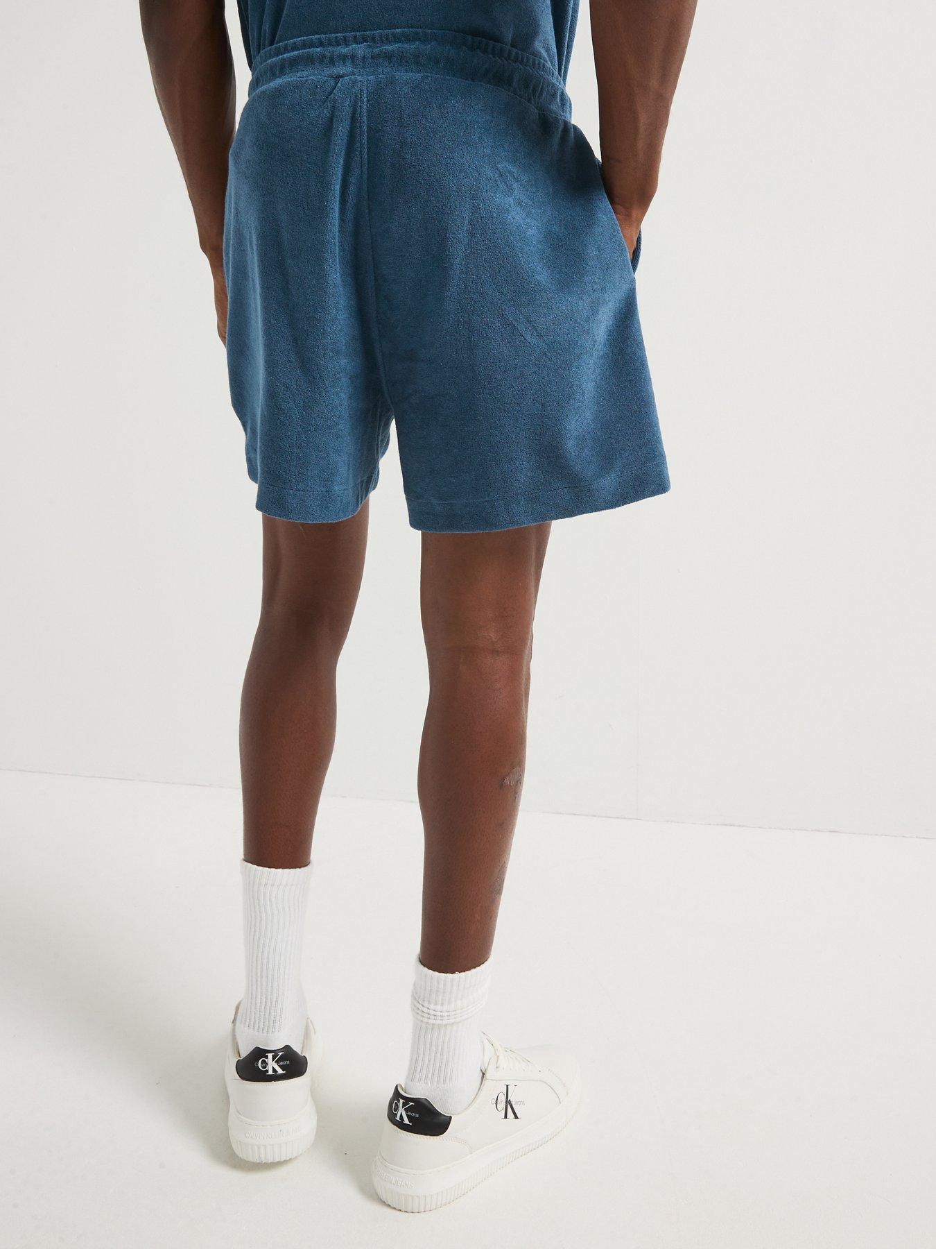 Image 2 of 6 of Calvin Klein Terry Towelling Shorts - Blue
