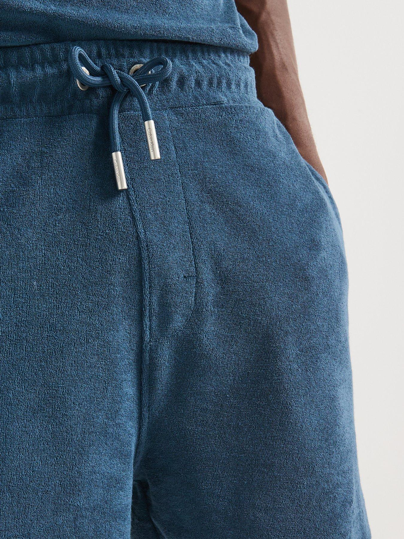 Image 4 of 6 of Calvin Klein Terry Towelling Shorts - Blue
