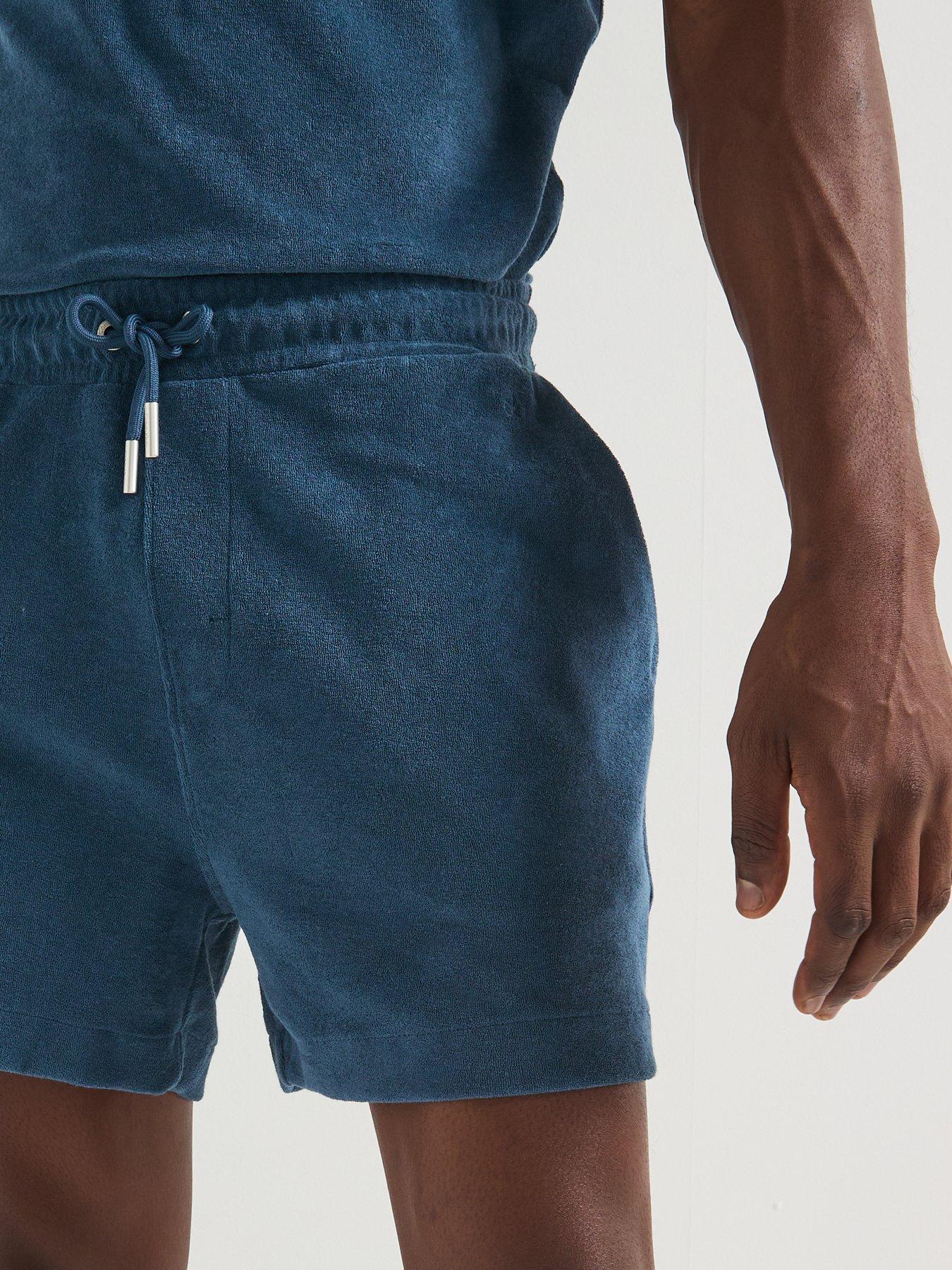Image 6 of 6 of Calvin Klein Terry Towelling Shorts - Blue