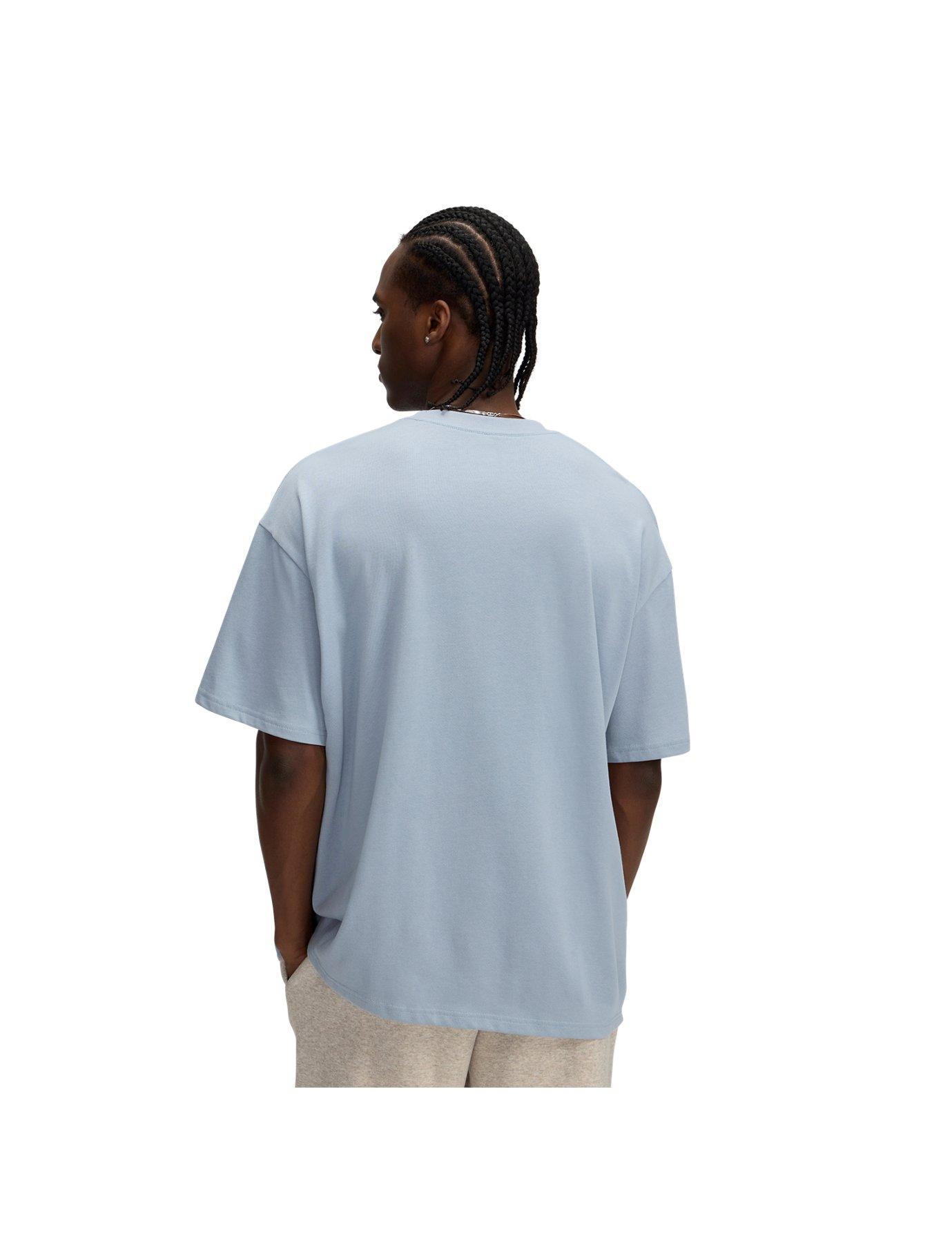 Image 2 of 3 of UNDER ARMOUR Mens Training Heavyweight Varsity Oversized T-Shirt - Blue
