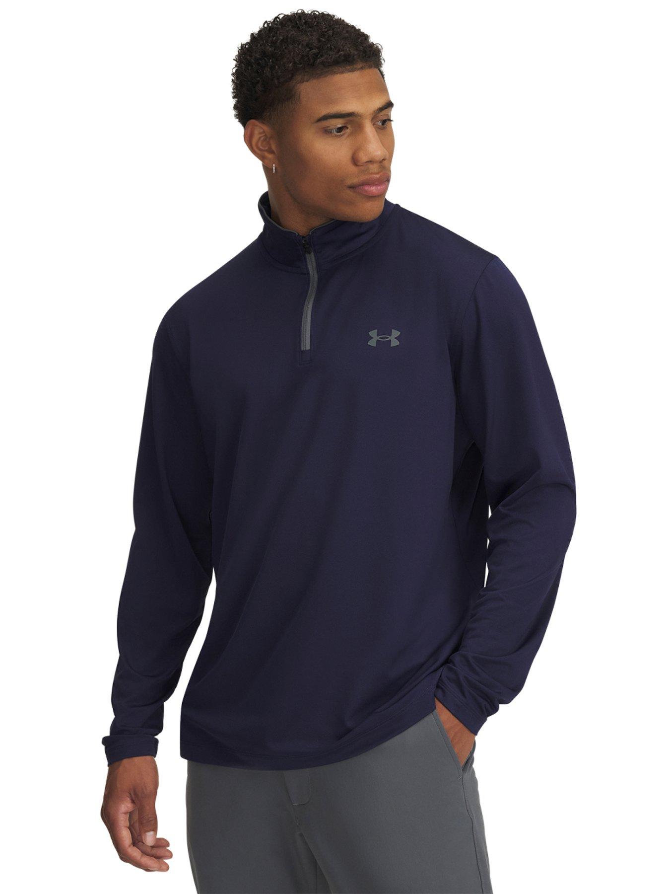 undefined Mens Golf Matchplay 1/4 Zip Top - Navy