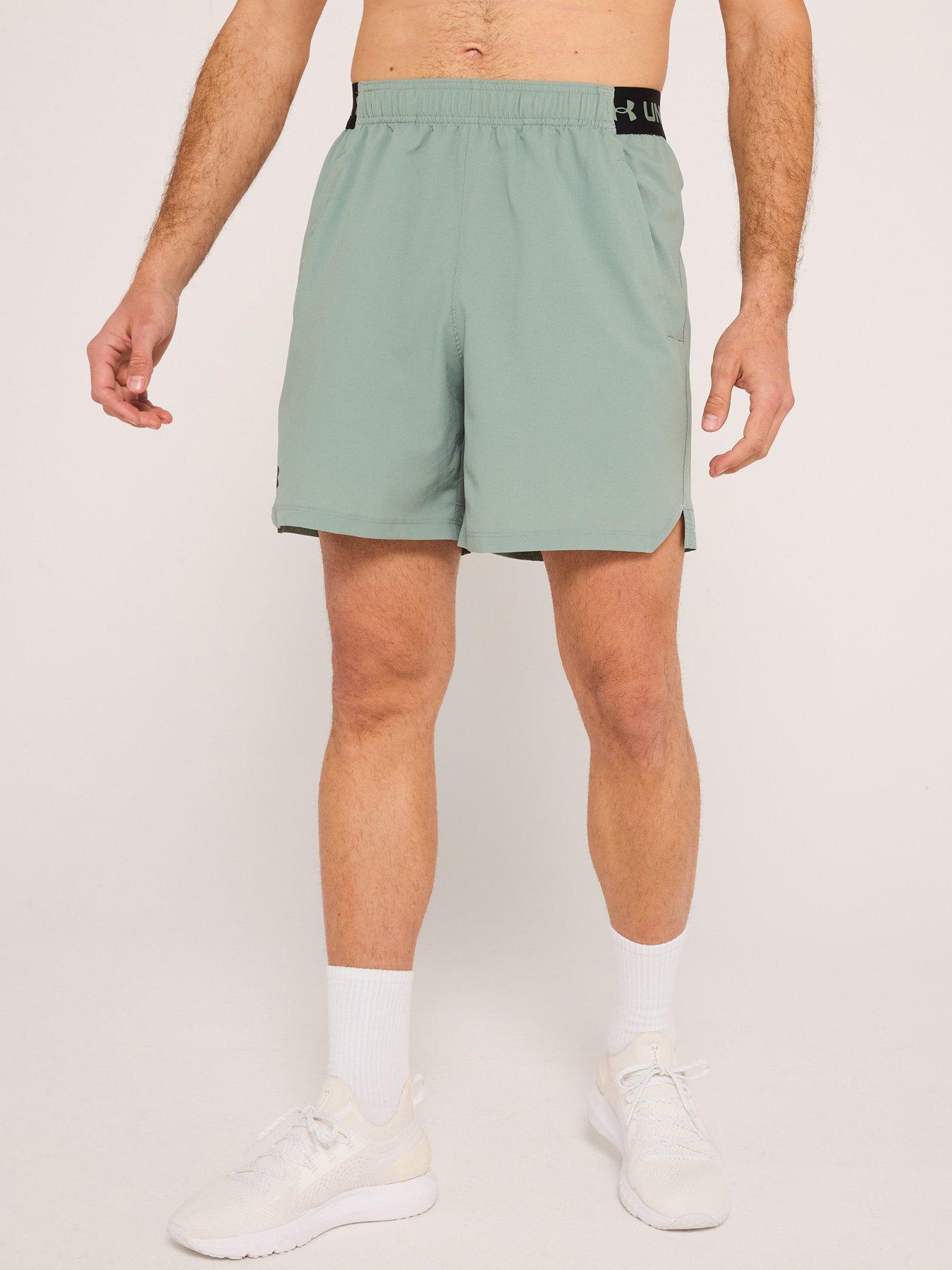 undefined Mens Training Vanish Woven 6 Inch Shorts - Green