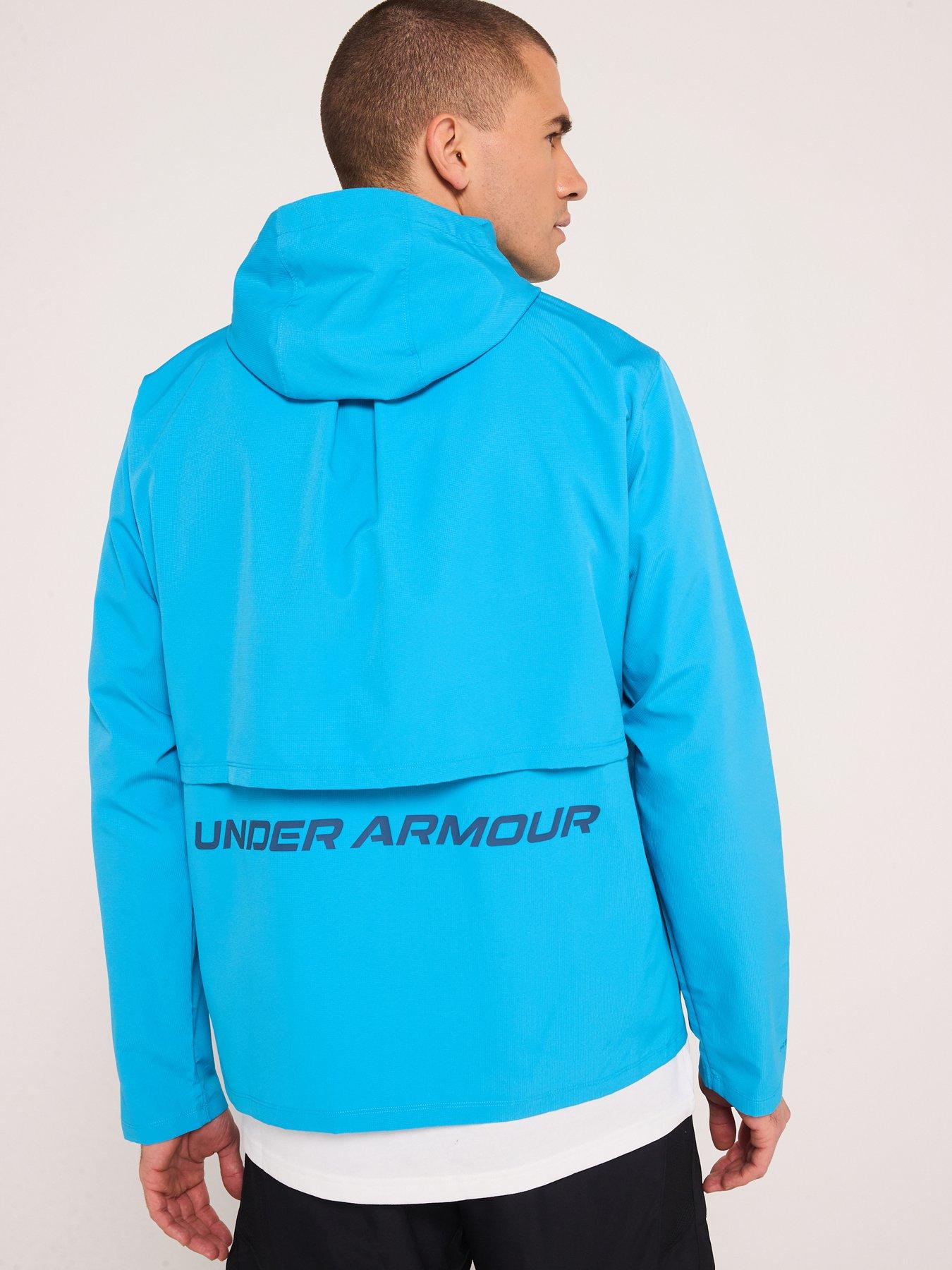 Image 2 of 6 of UNDER ARMOUR Mens Running Launch Hooded Jacket - Bue - Blue
