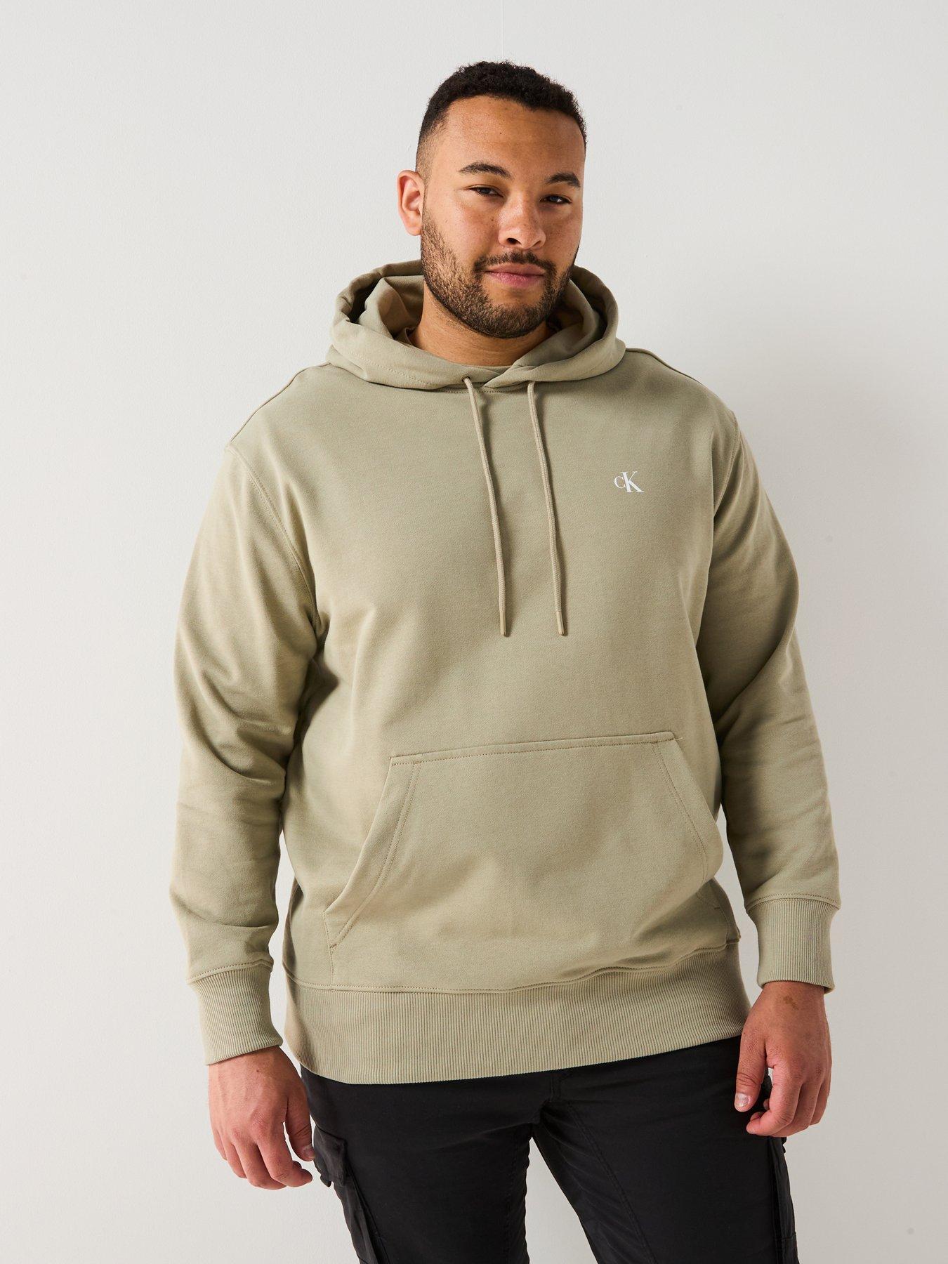 Image 2 of 6 of Calvin Klein Jeans Plus Painted Hoodie - Khaki