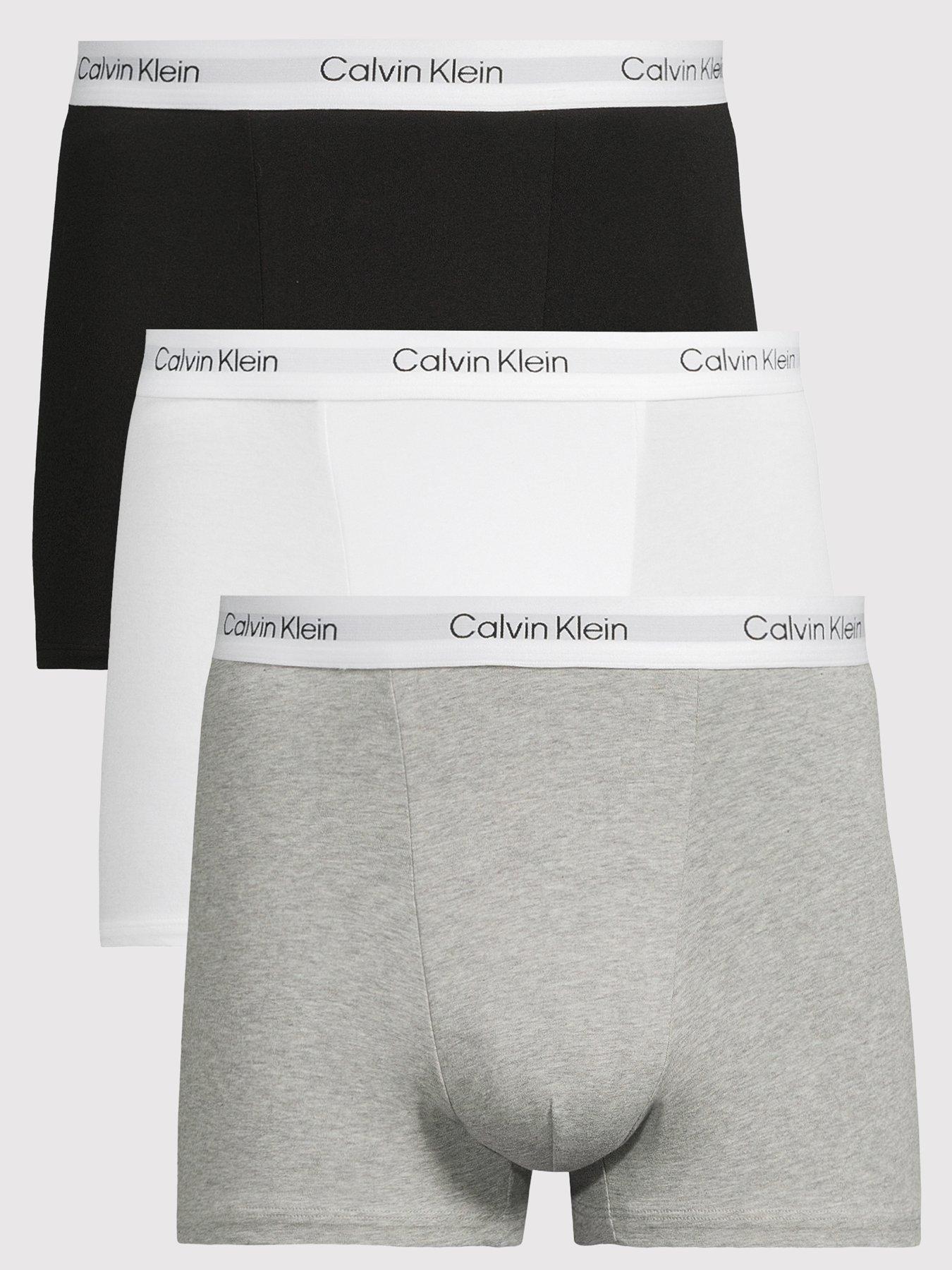 Image 1 of 3 of Calvin Klein ICON Cotton Stretch 3 Pack Trunks - Assorted