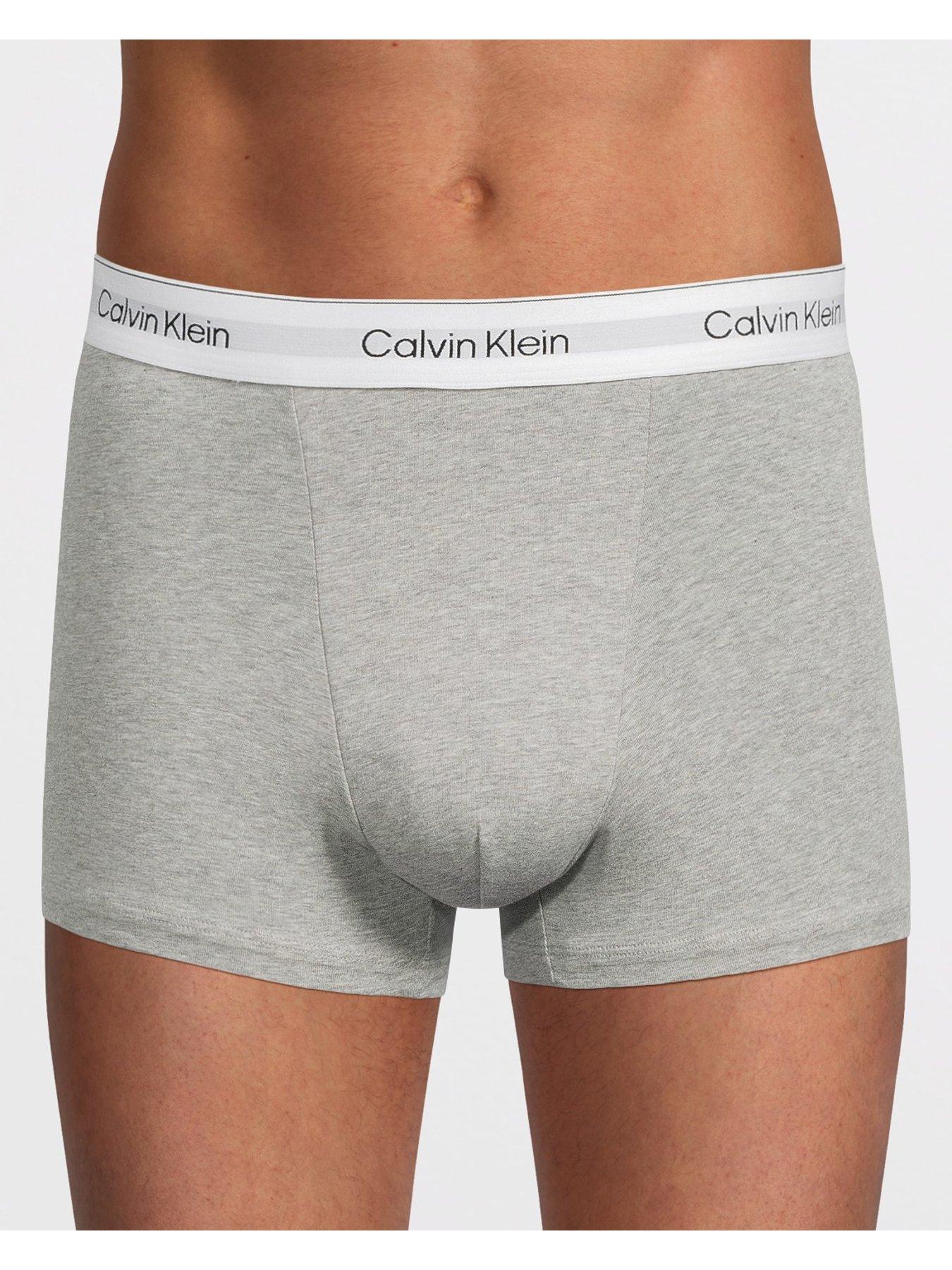 Image 2 of 3 of Calvin Klein ICON Cotton Stretch 3 Pack Trunks - Assorted