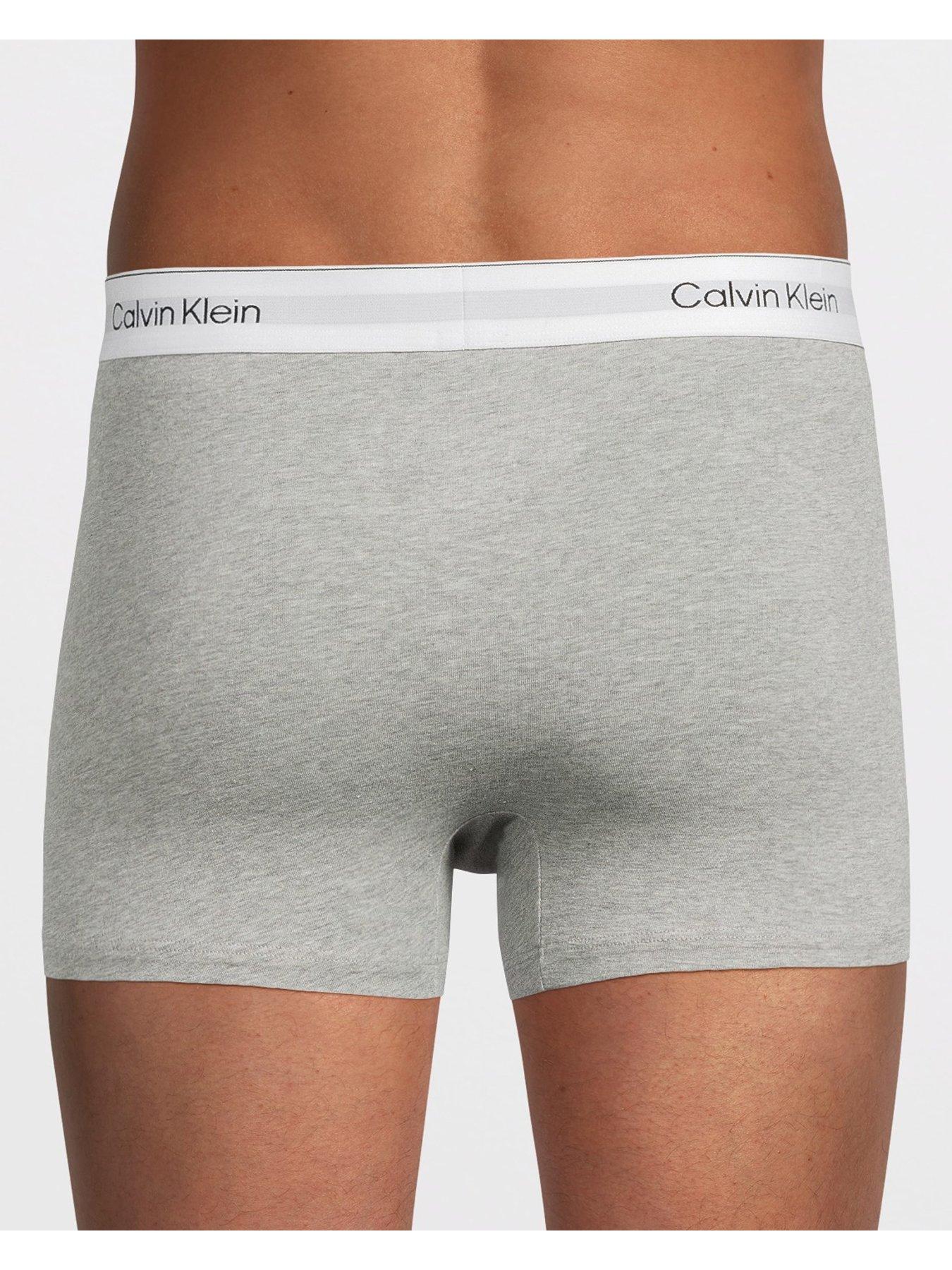 Image 3 of 3 of Calvin Klein ICON Cotton Stretch 3 Pack Trunks - Assorted