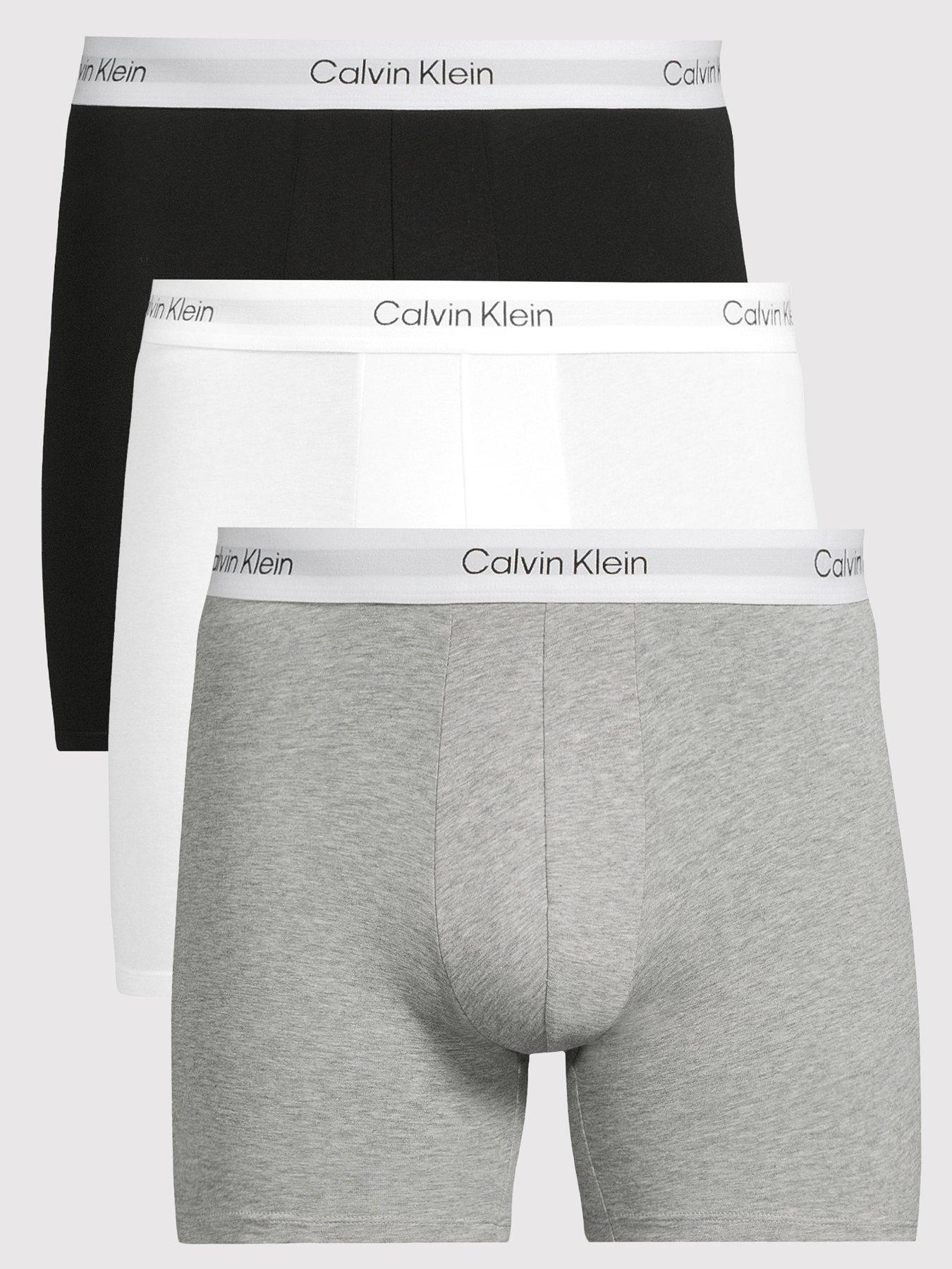 Image 1 of 3 of Calvin Klein 3 Pack of Icon Cotton Stretch Boxer Briefs - Multi
