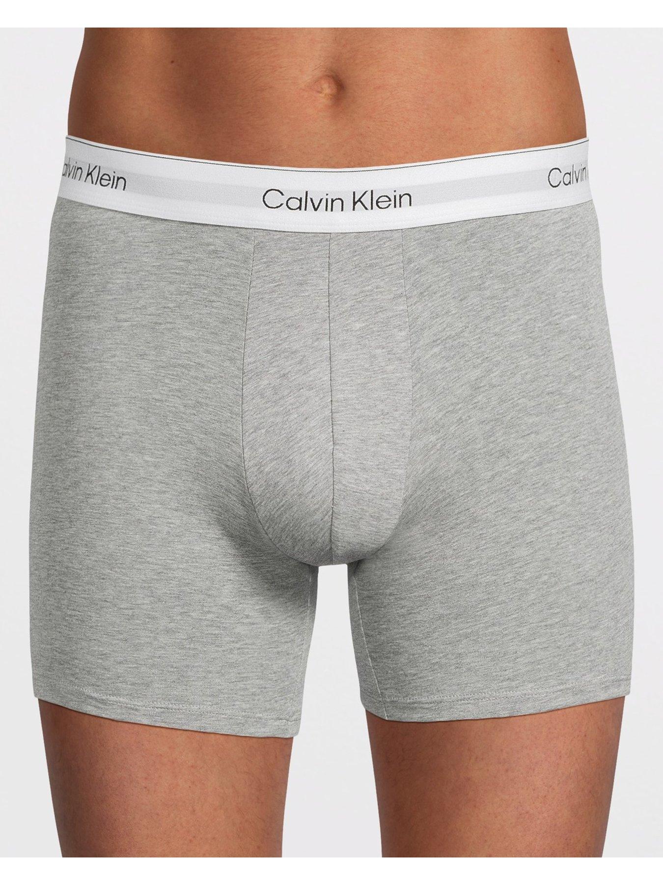 Image 2 of 3 of Calvin Klein 3 Pack of Icon Cotton Stretch Boxer Briefs - Multi