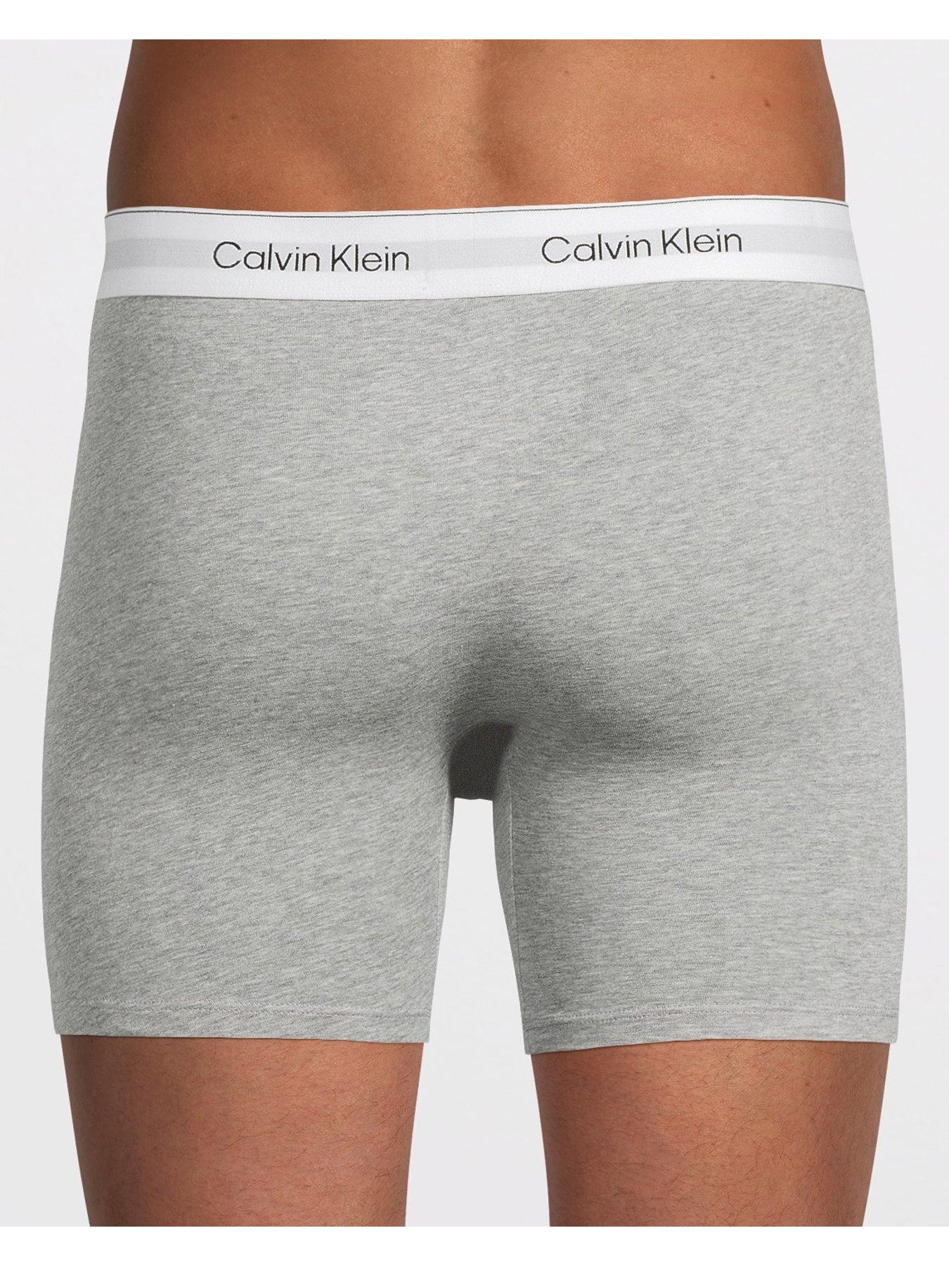 Image 3 of 3 of Calvin Klein 3 Pack of Icon Cotton Stretch Boxer Briefs - Multi