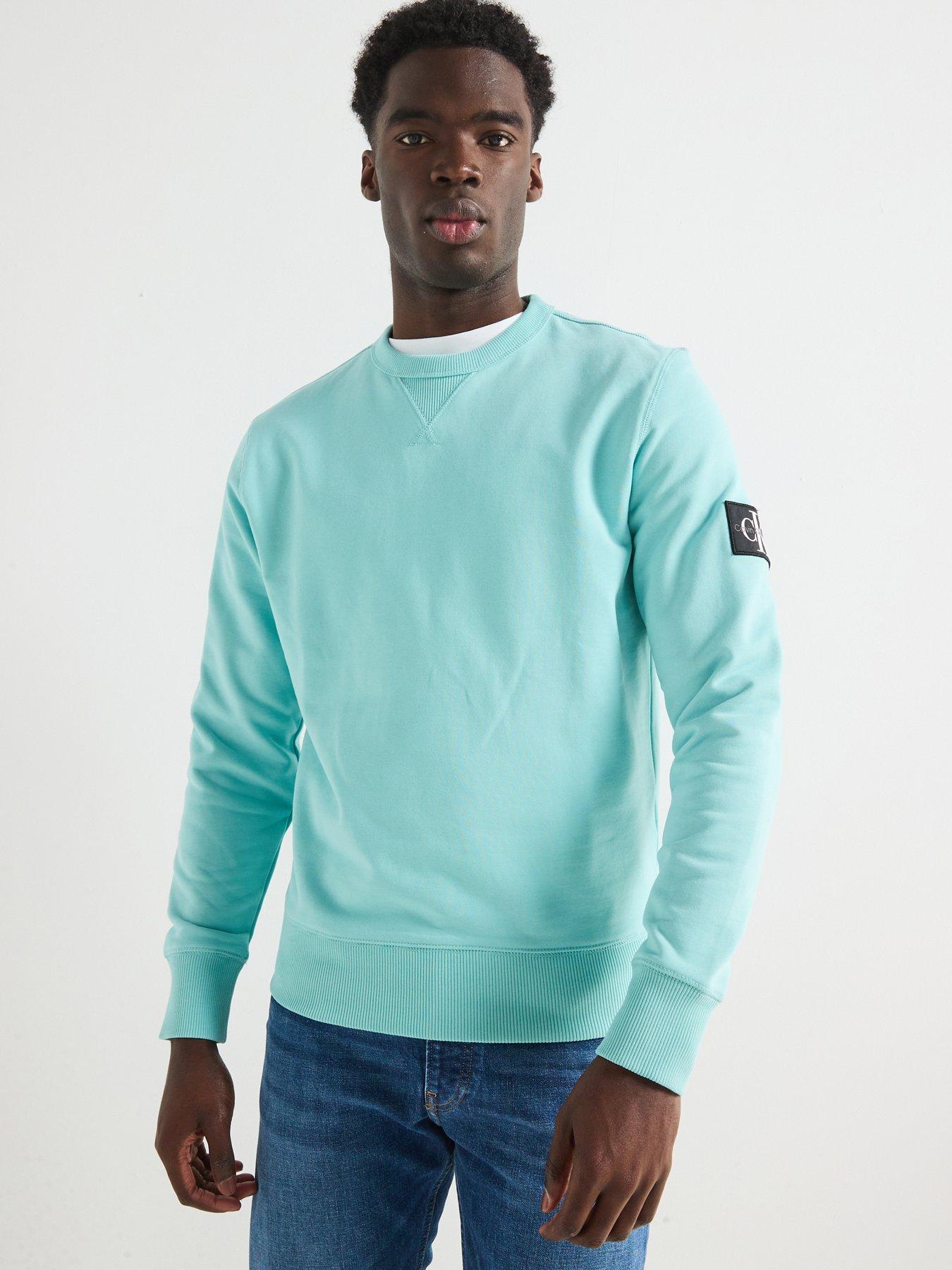 undefined Badge Crew Neck Sweatshirt - Light Green
