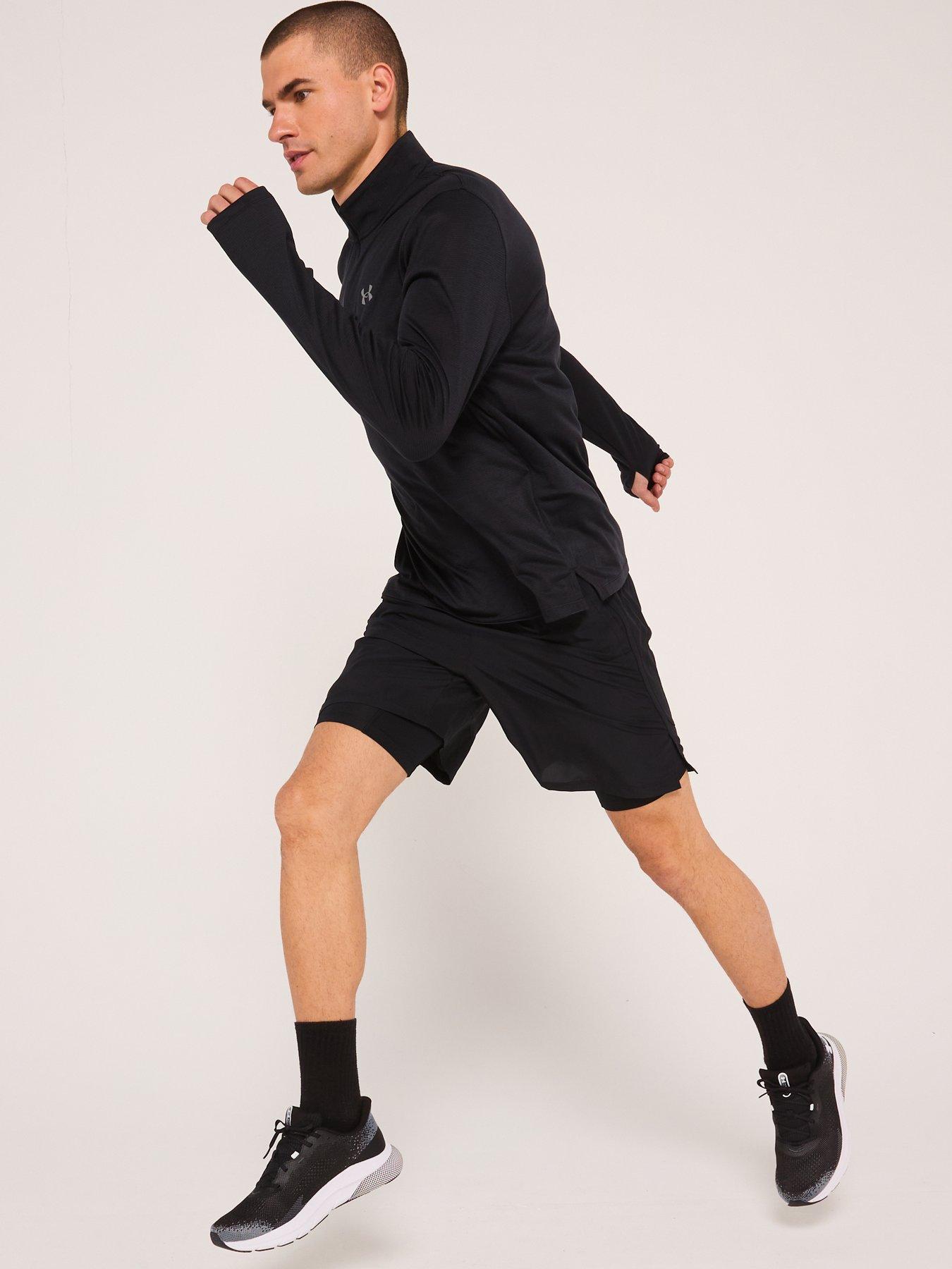 Image 3 of 6 of UNDER ARMOUR Mens Running Launch 1/4 Zip Top - Black