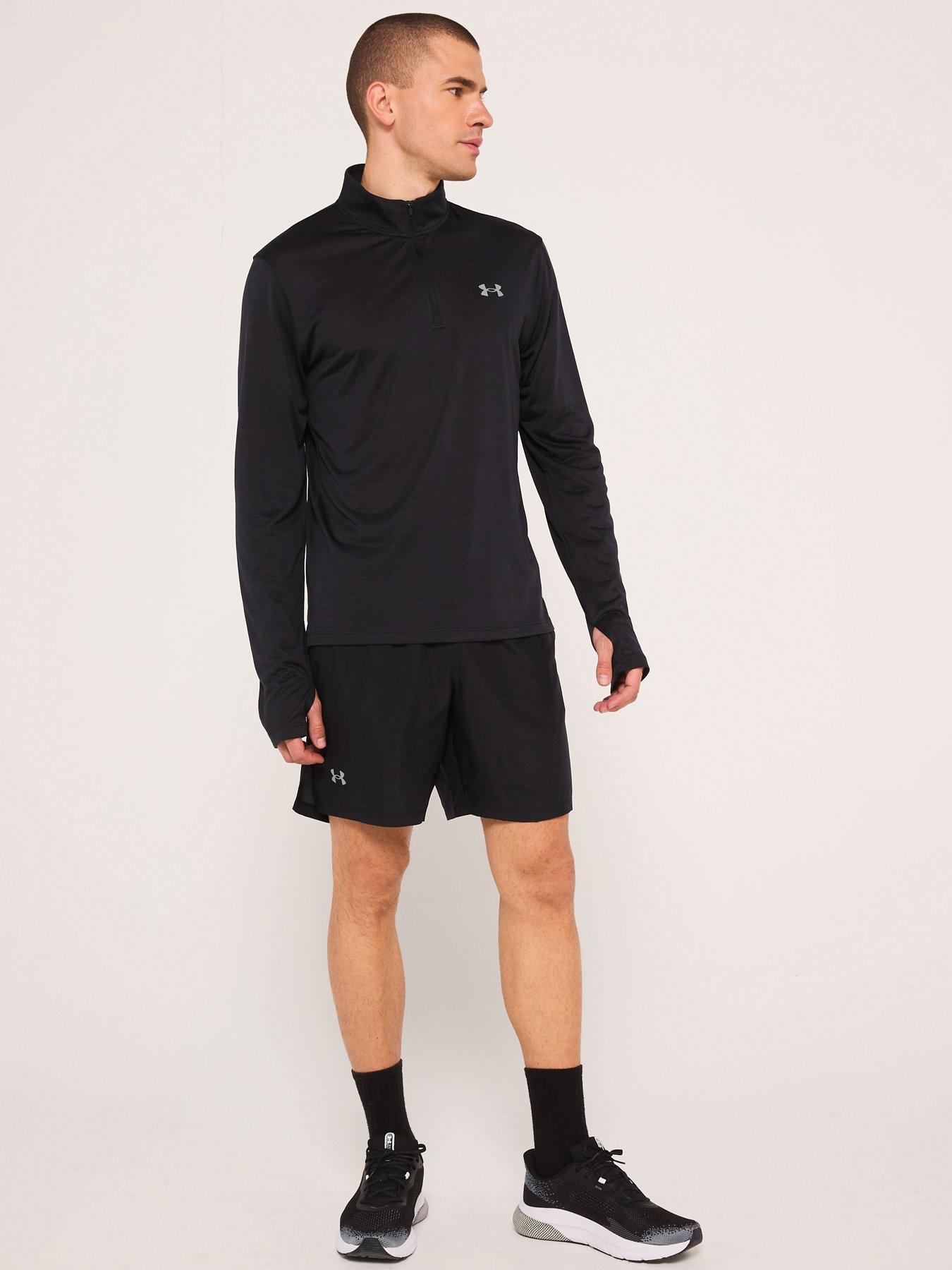 Image 6 of 6 of UNDER ARMOUR Mens Running Launch 1/4 Zip Top - Black