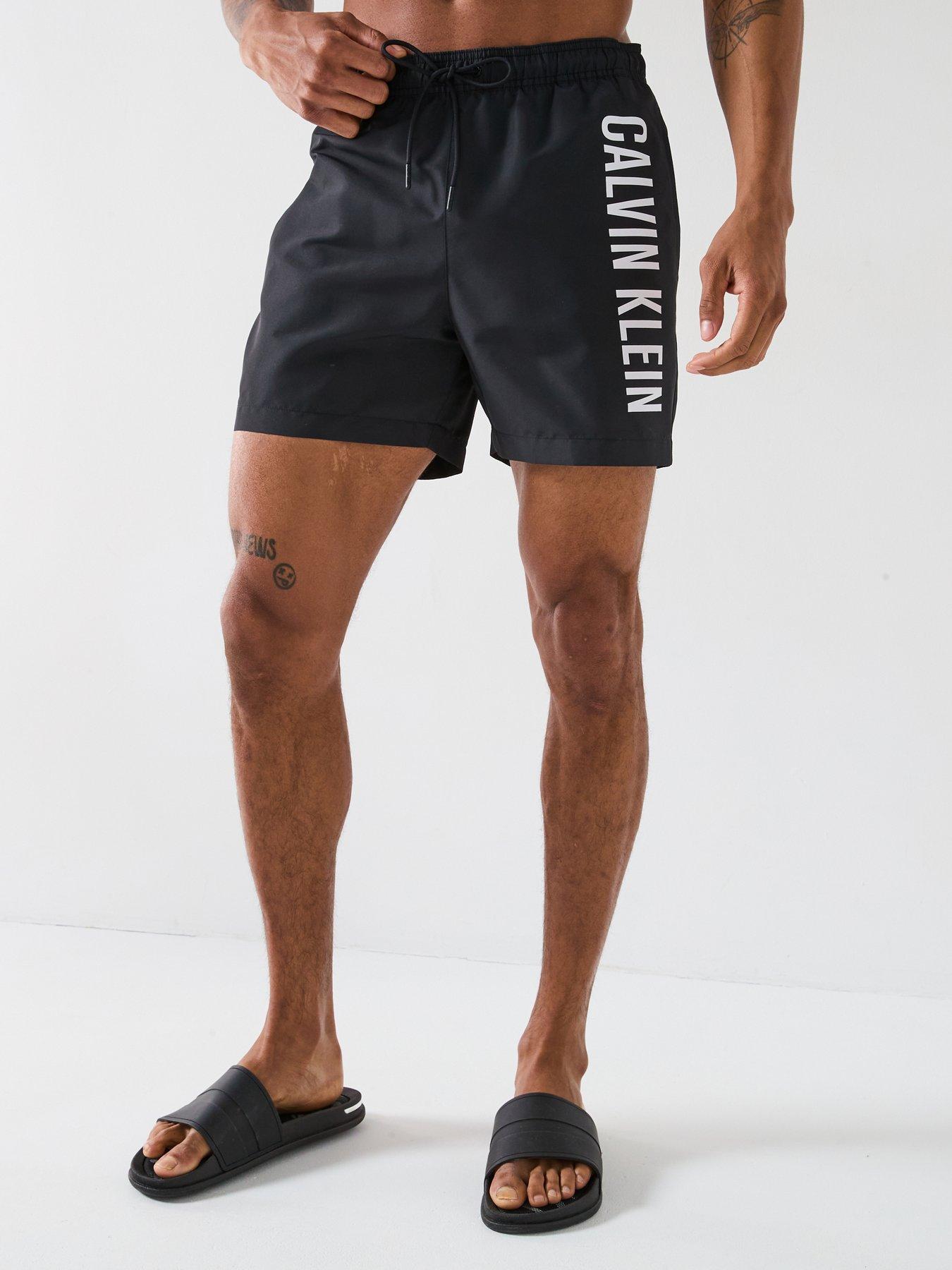 undefined Side Logo Swim Shorts - Black