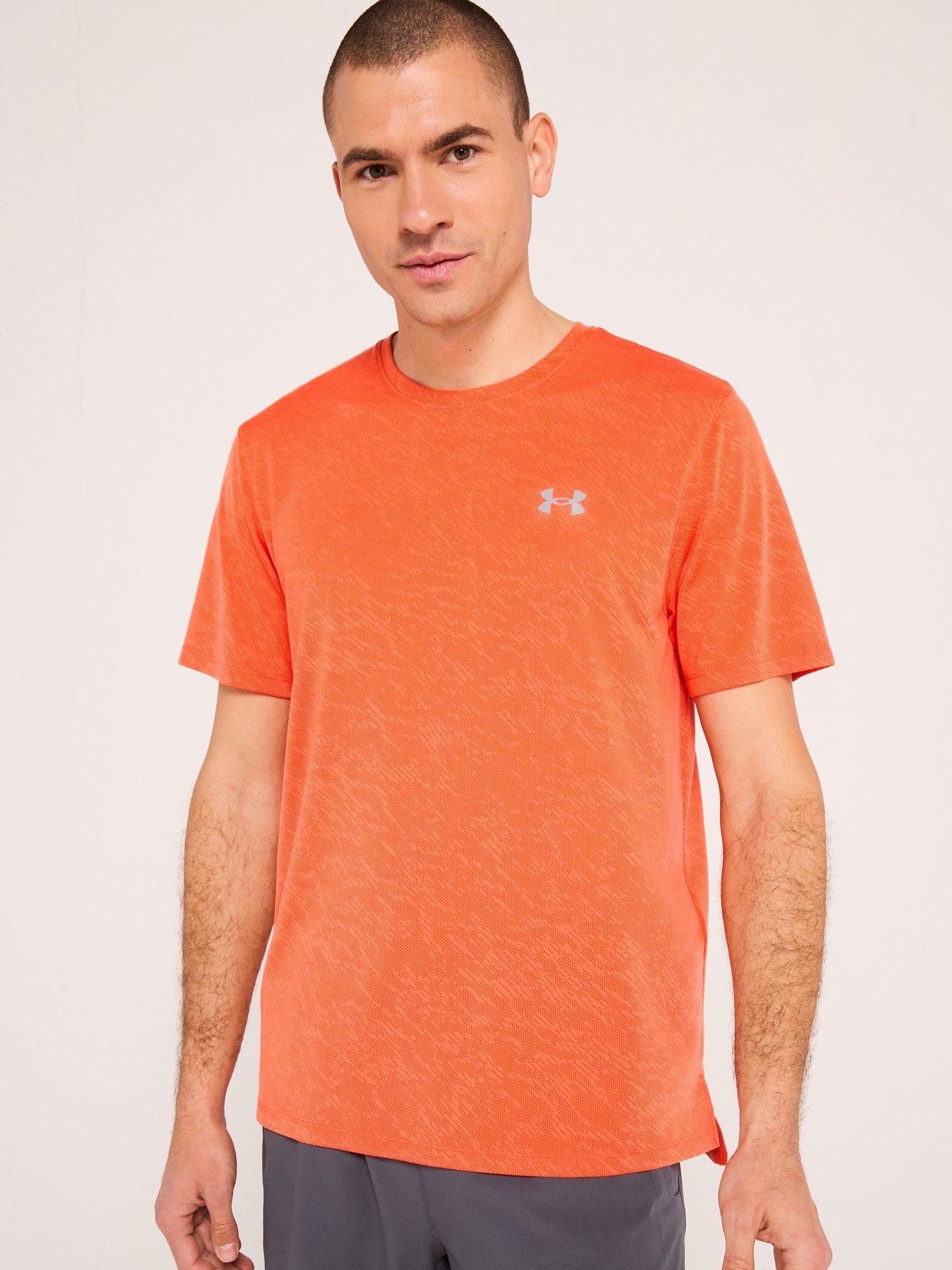 undefined Mens Running Launch Camo T-Shirt - Red