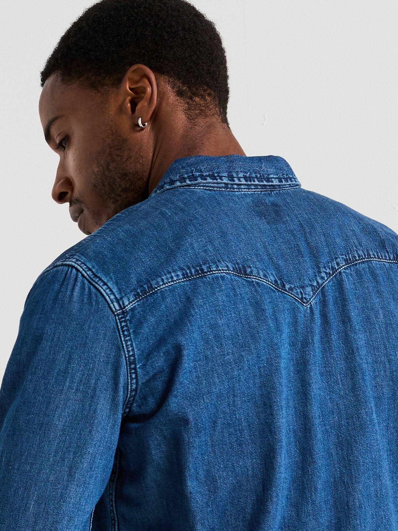 Levi's Classic Western Standard Dark Indigo Denim Shirt - Blue | Very