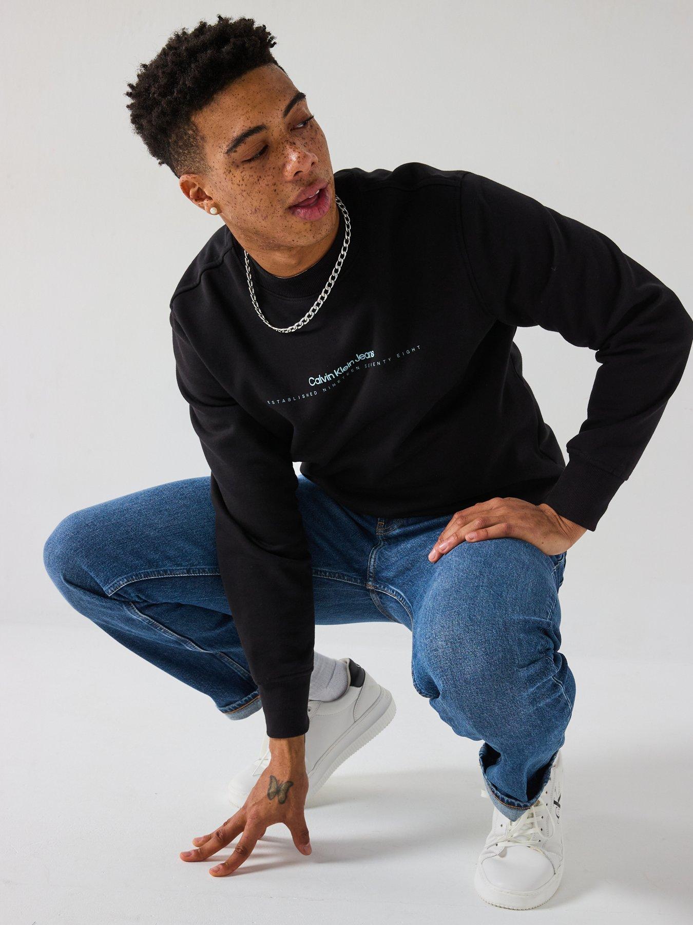 Image 4 of 6 of Calvin Klein Jeans Slim Straight Jeans - Blue