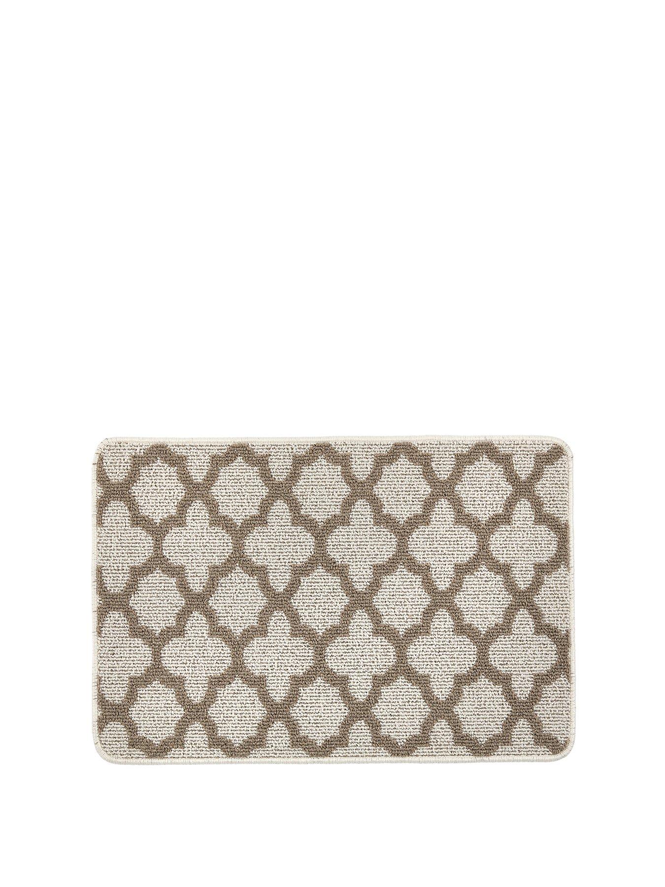 Image 2 of 3 of The Very Collection Moroccan tile, Stain Resistant, Anti Slip Doormat - Brown