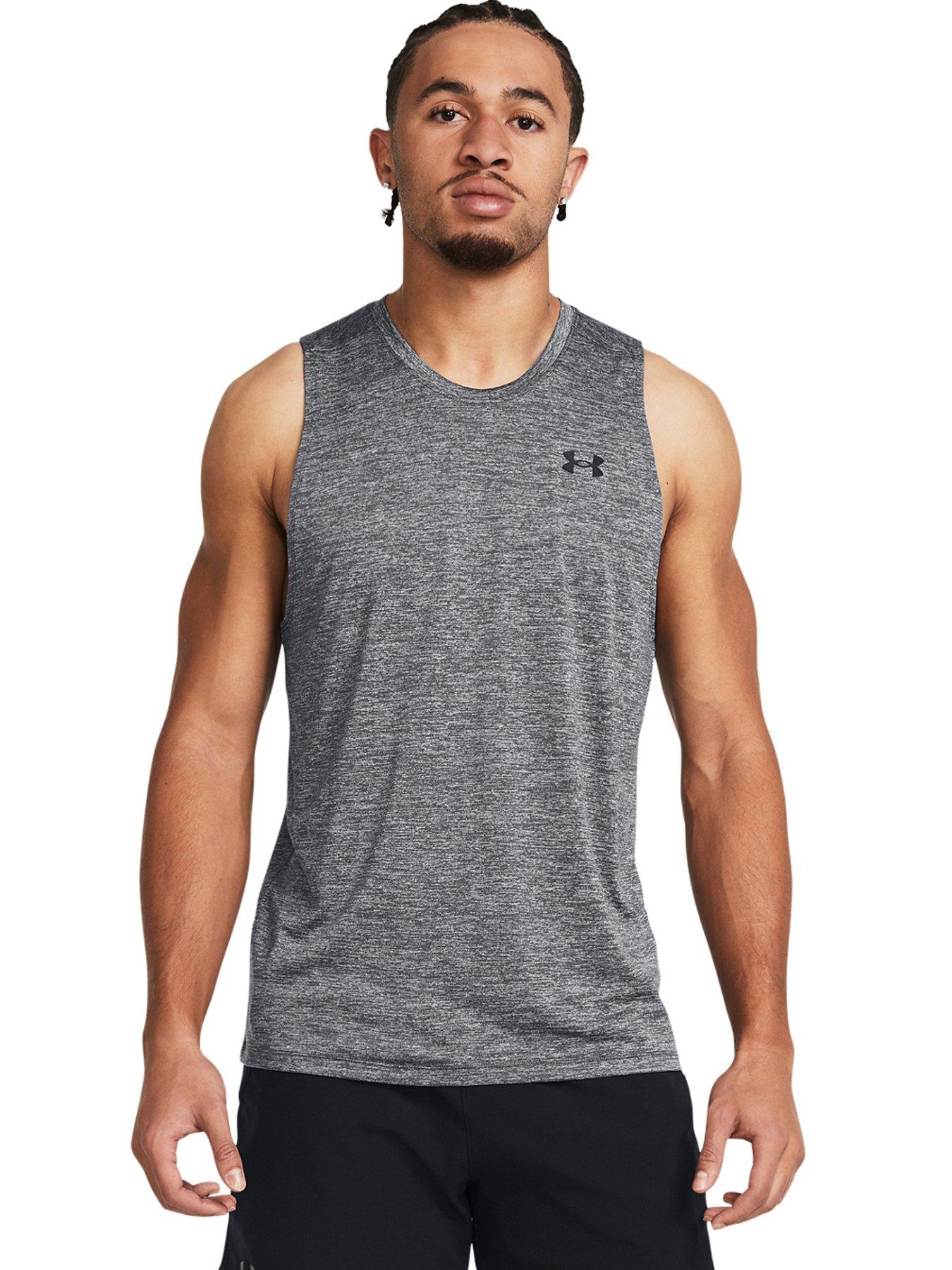 undefined Mens Training Tech Tank - Grey
