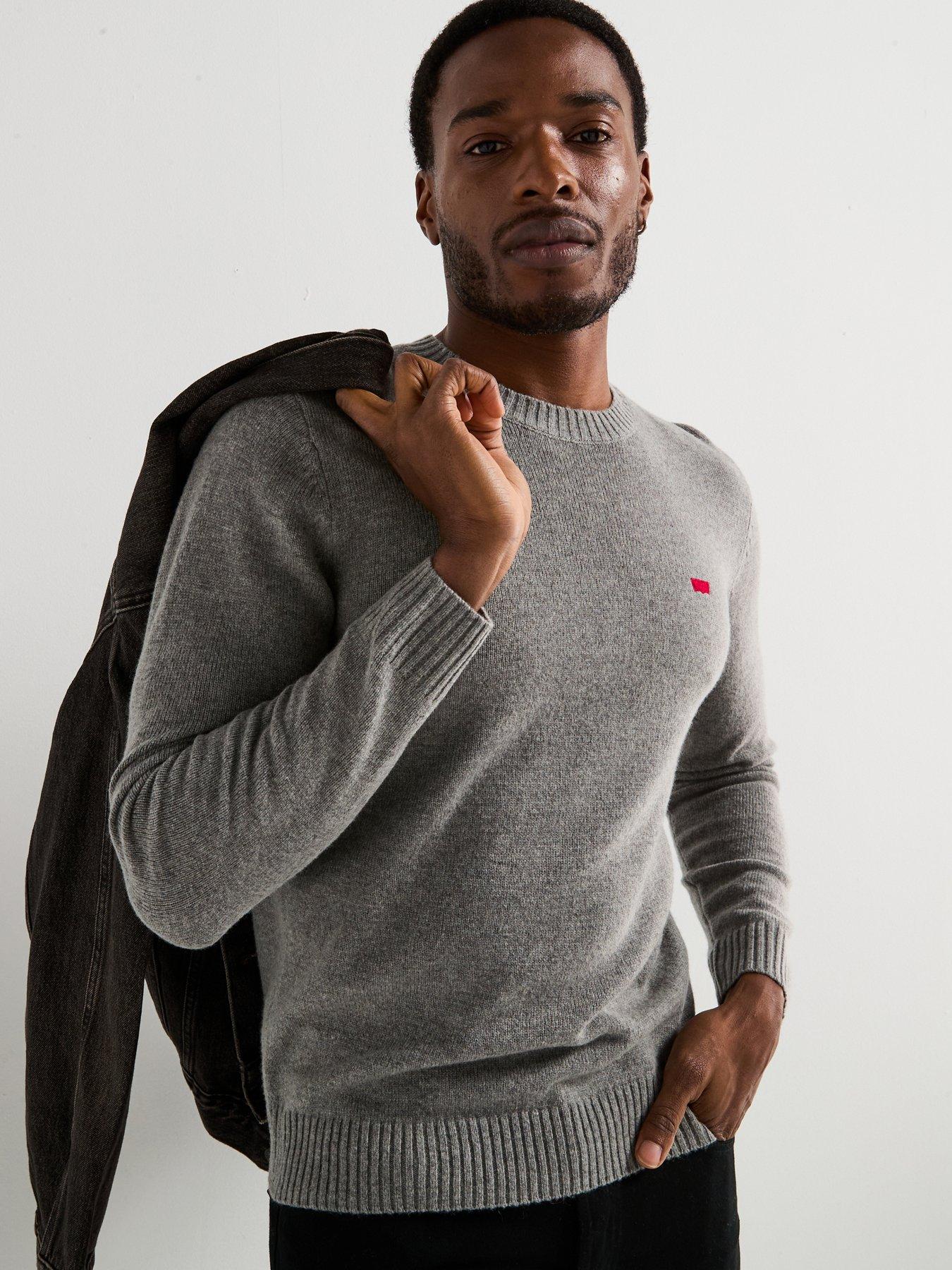 Levi's Original House Mark Knitted Jumper - Grey | Very
