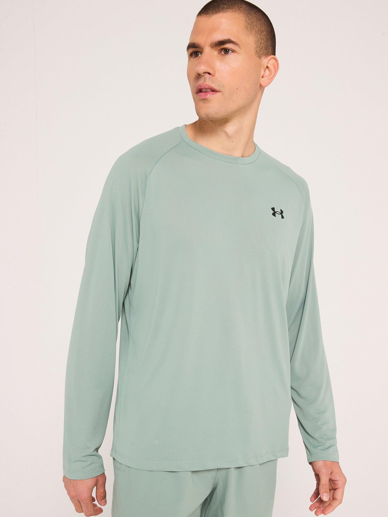 UNDER ARMOUR Mens Training Tech 20 Long Sleeve T-Shirt - Green