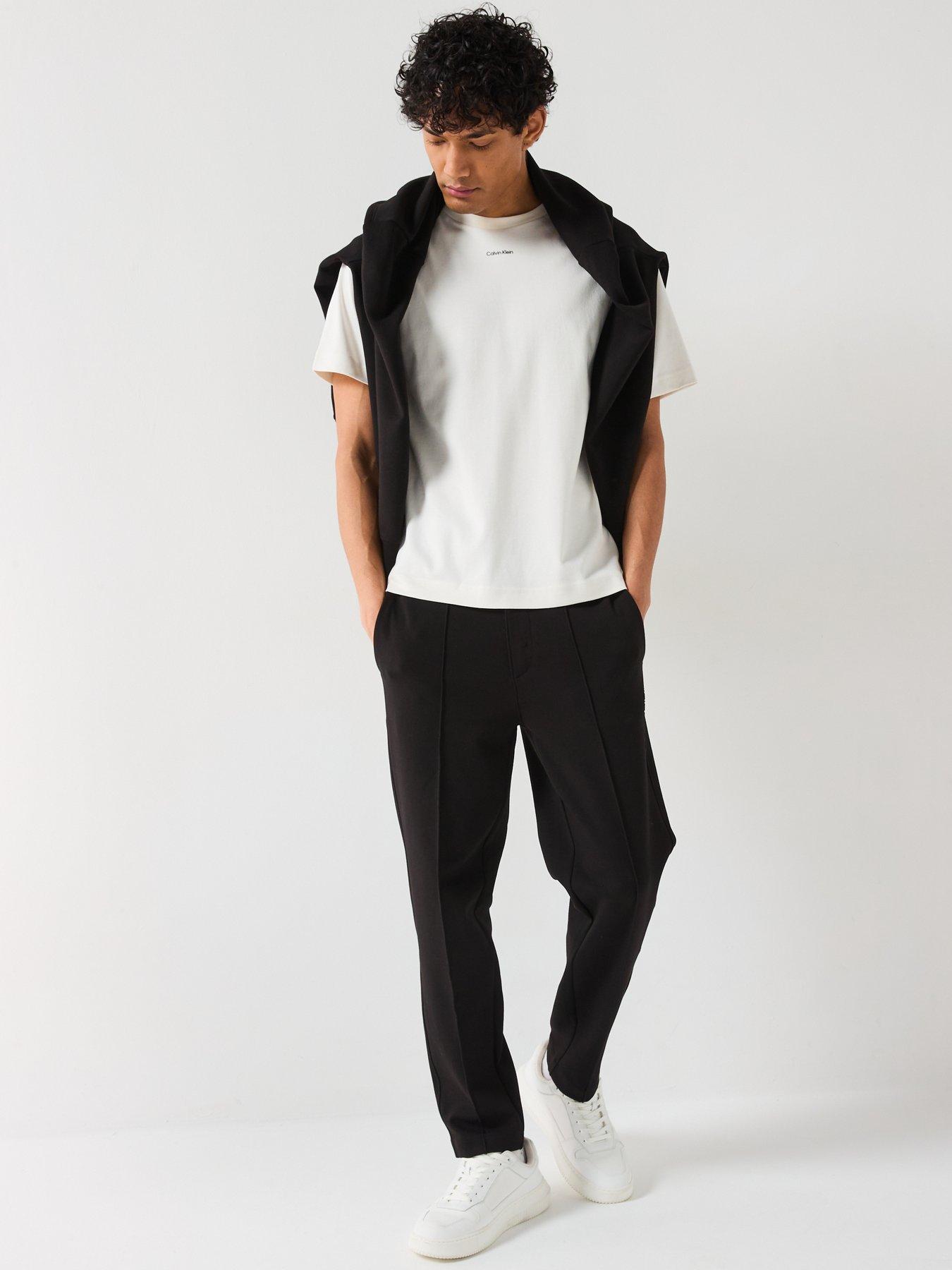 Image 3 of 6 of Calvin Klein Tech Interlock Sweatpants - Black