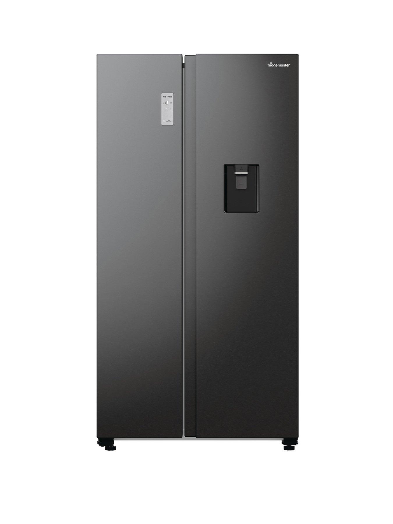 undefined MS91547BFE Total No Frost American Fridge Freezer with Non-Plumbed Water Dispenser - Black - E Rated