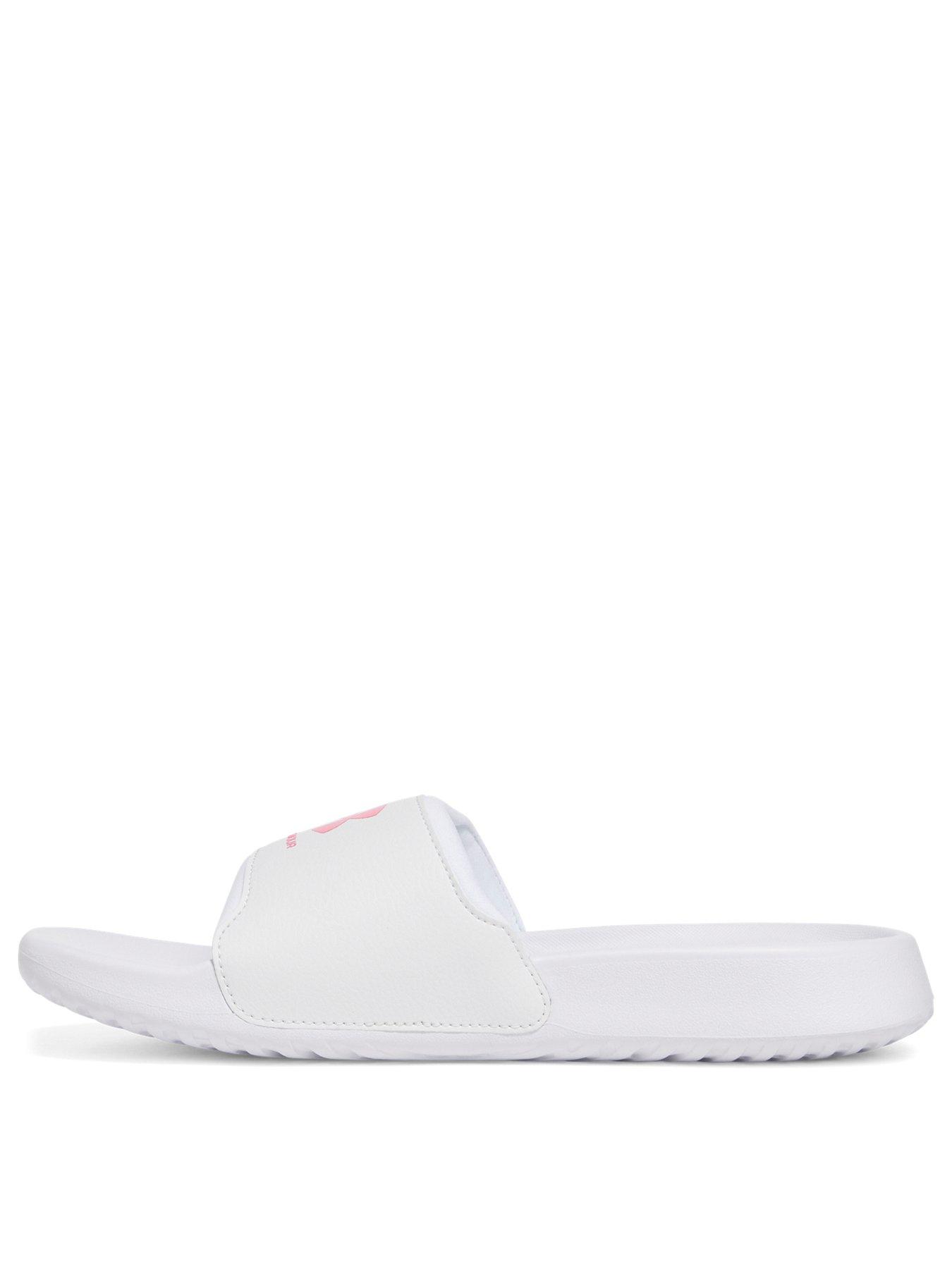 Image 3 of 5 of UNDER ARMOUR Womens Ignite Select Slides - White