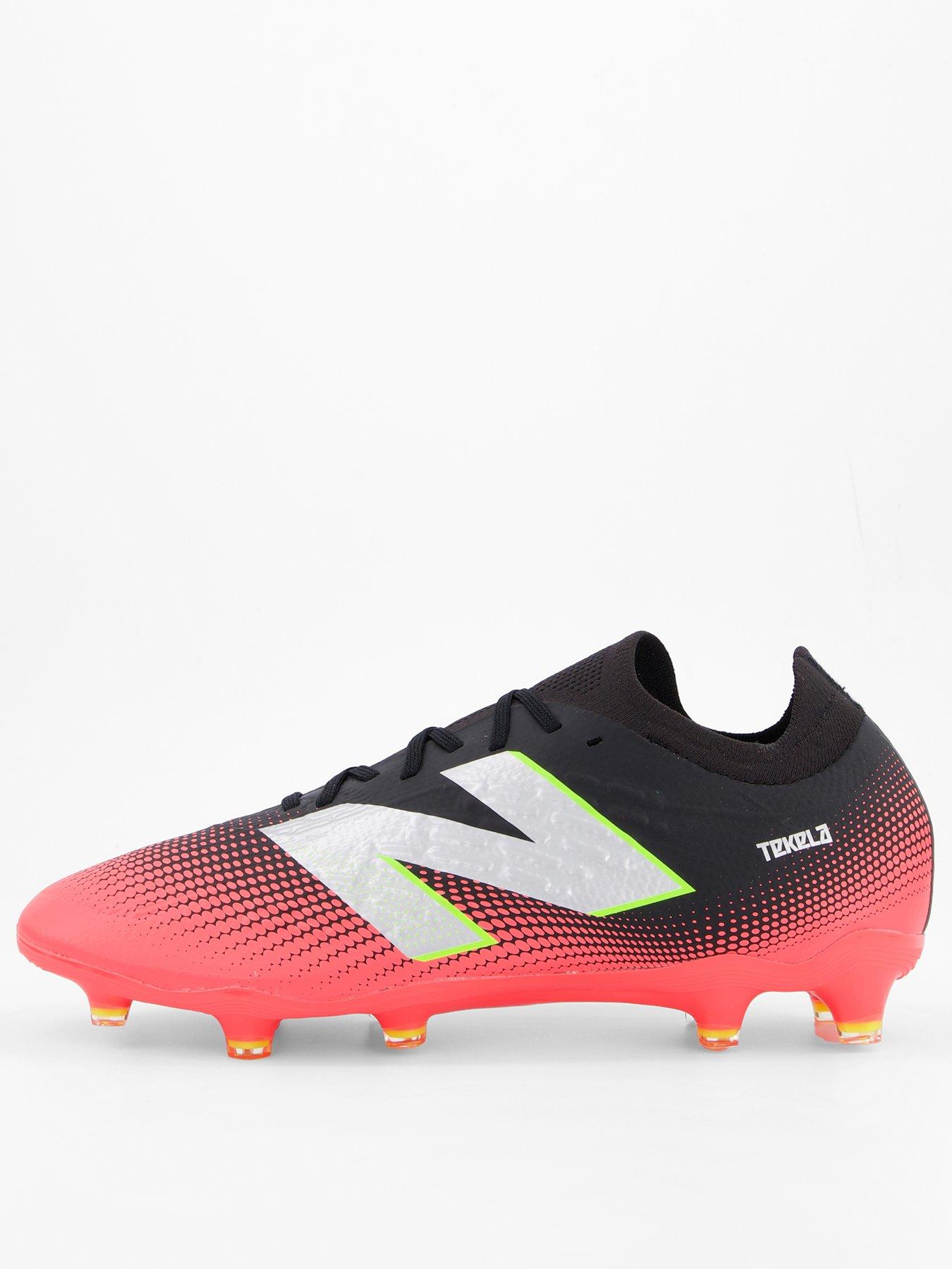 New Balance Mens Tekela Magia V4 Low Laced Firm Ground Football Boots - Black/Red