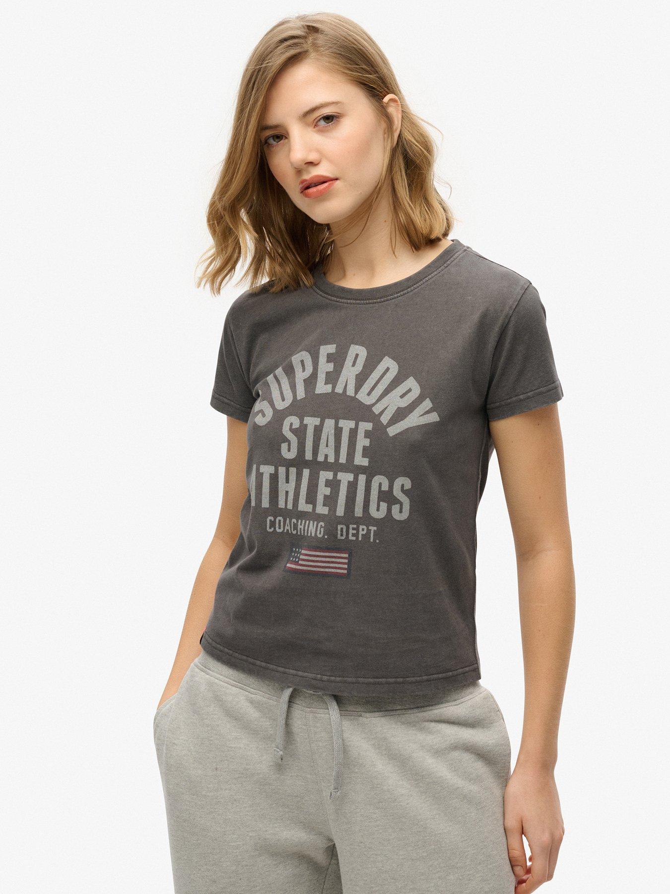 Superdry Athletic Graphic Fitted T-Shirt - Black