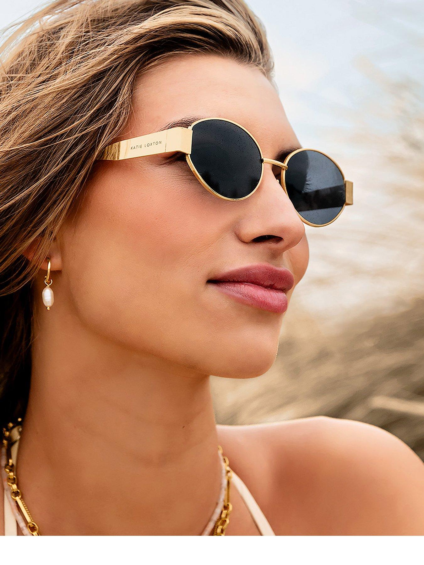 Katie Loxton Siena Sunglasses In Matte Gold