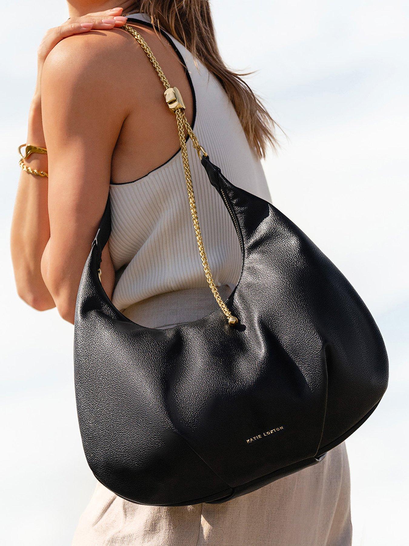 undefined Remi Slider Chain Shoulder Bag In Black