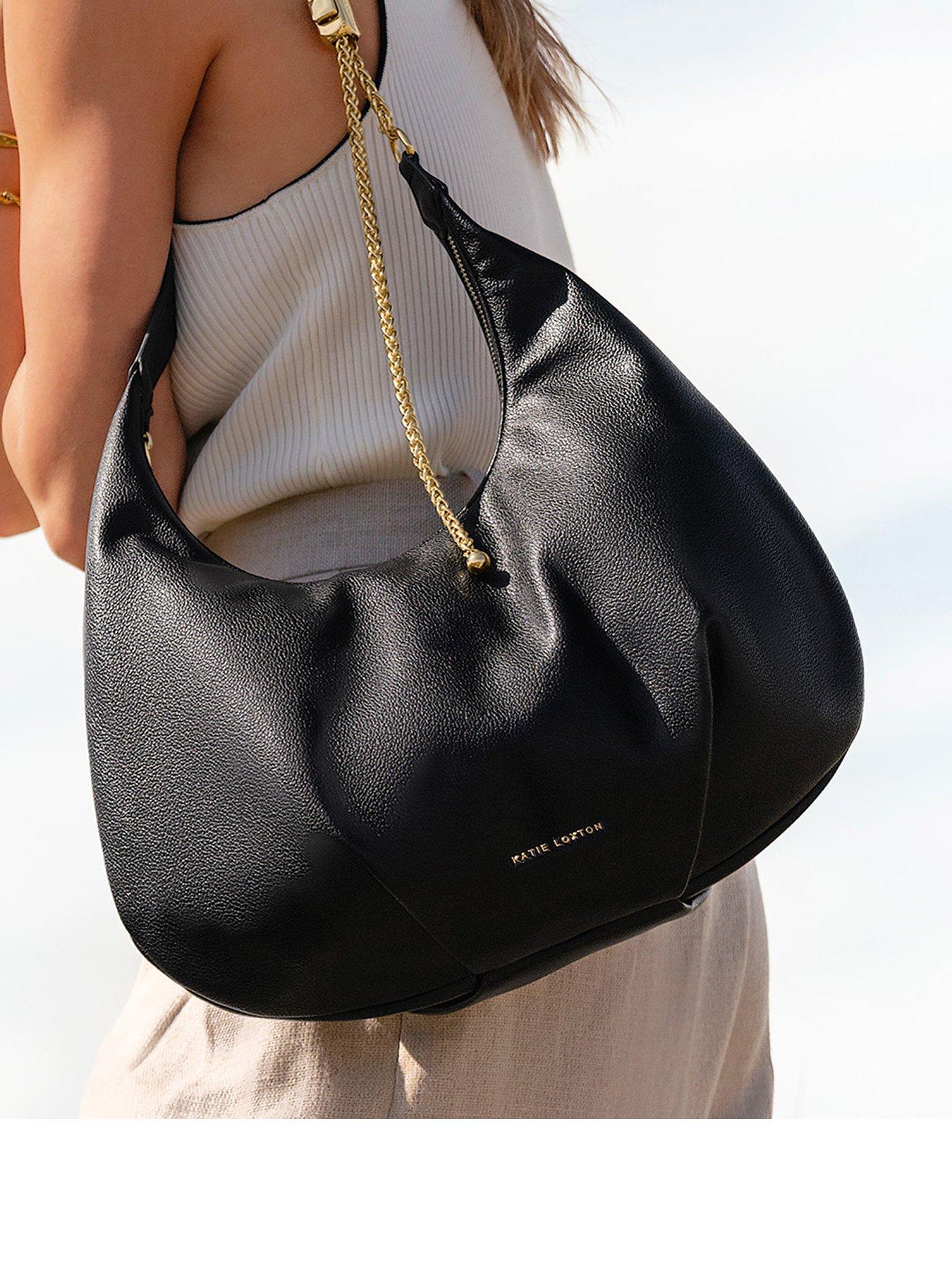 undefined Remi Slider Chain Shoulder Bag- Black