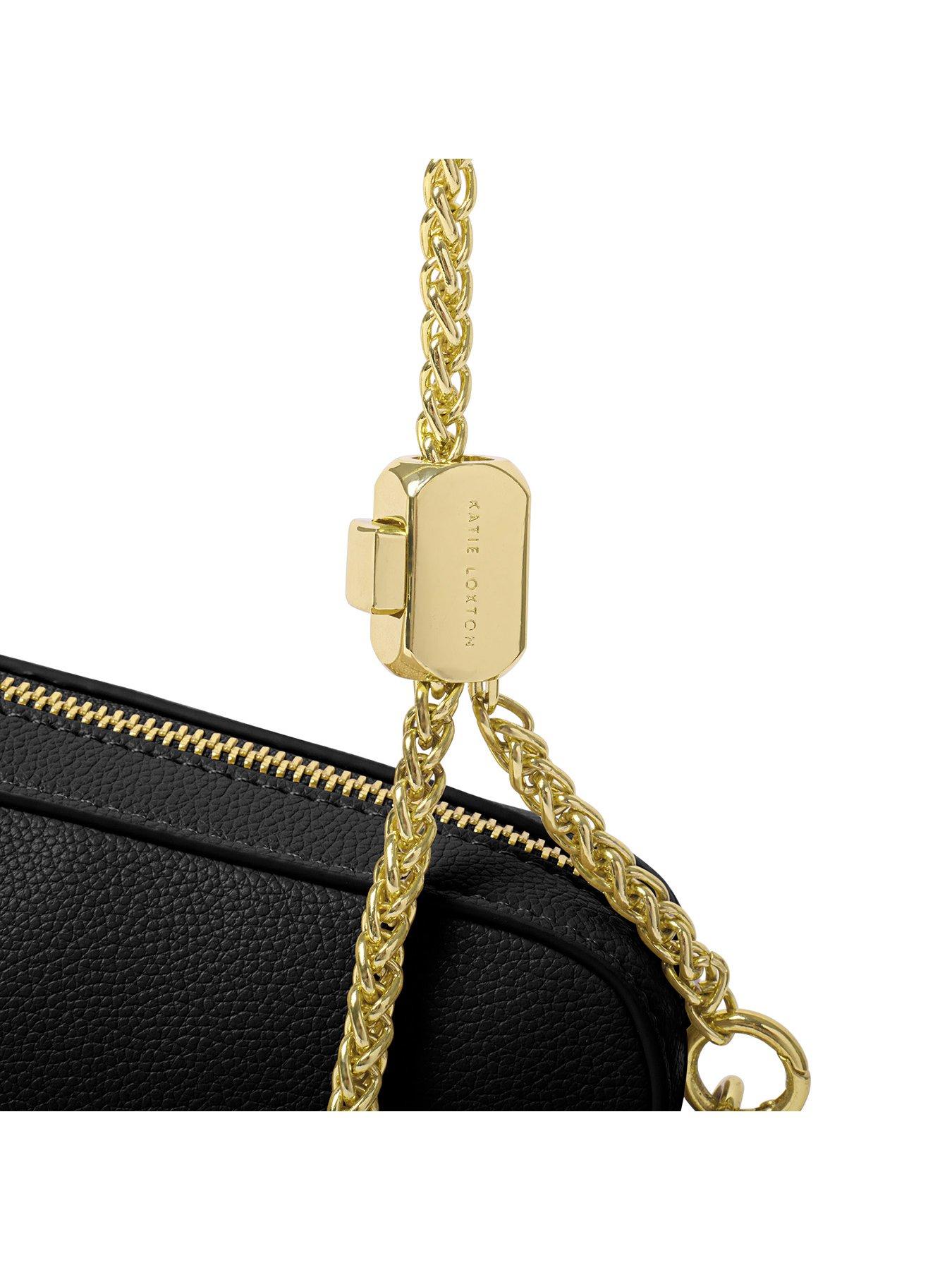 Image 4 of 5 of Katie Loxton Remi Slider Chain Crossbody Bag In Black