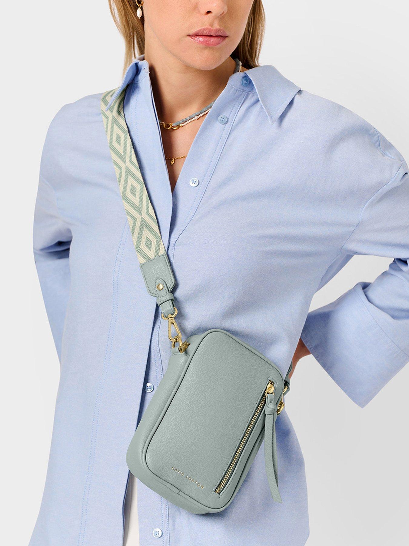 undefined Hallie Small Crossbody Bag In Duck Egg Blue