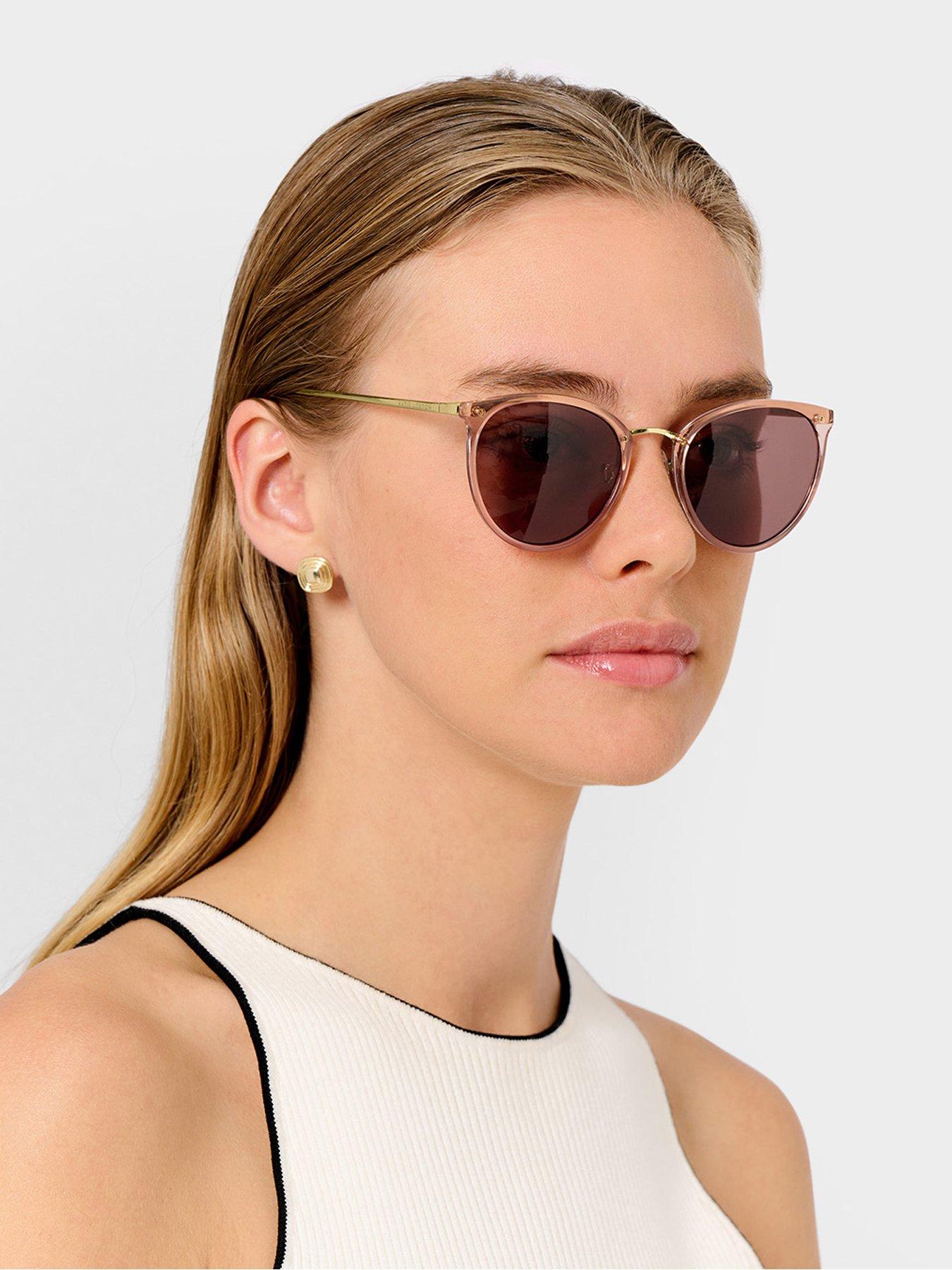 Image 1 of 6 of Katie Loxton Santorini Sunglasses - Pink Transparent