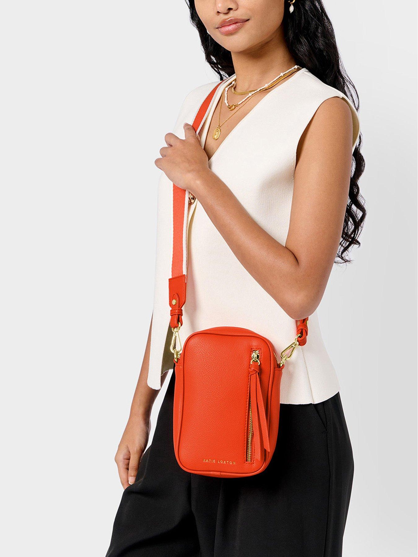 undefined Hallie Small Crossbody Bag - Deep Orange