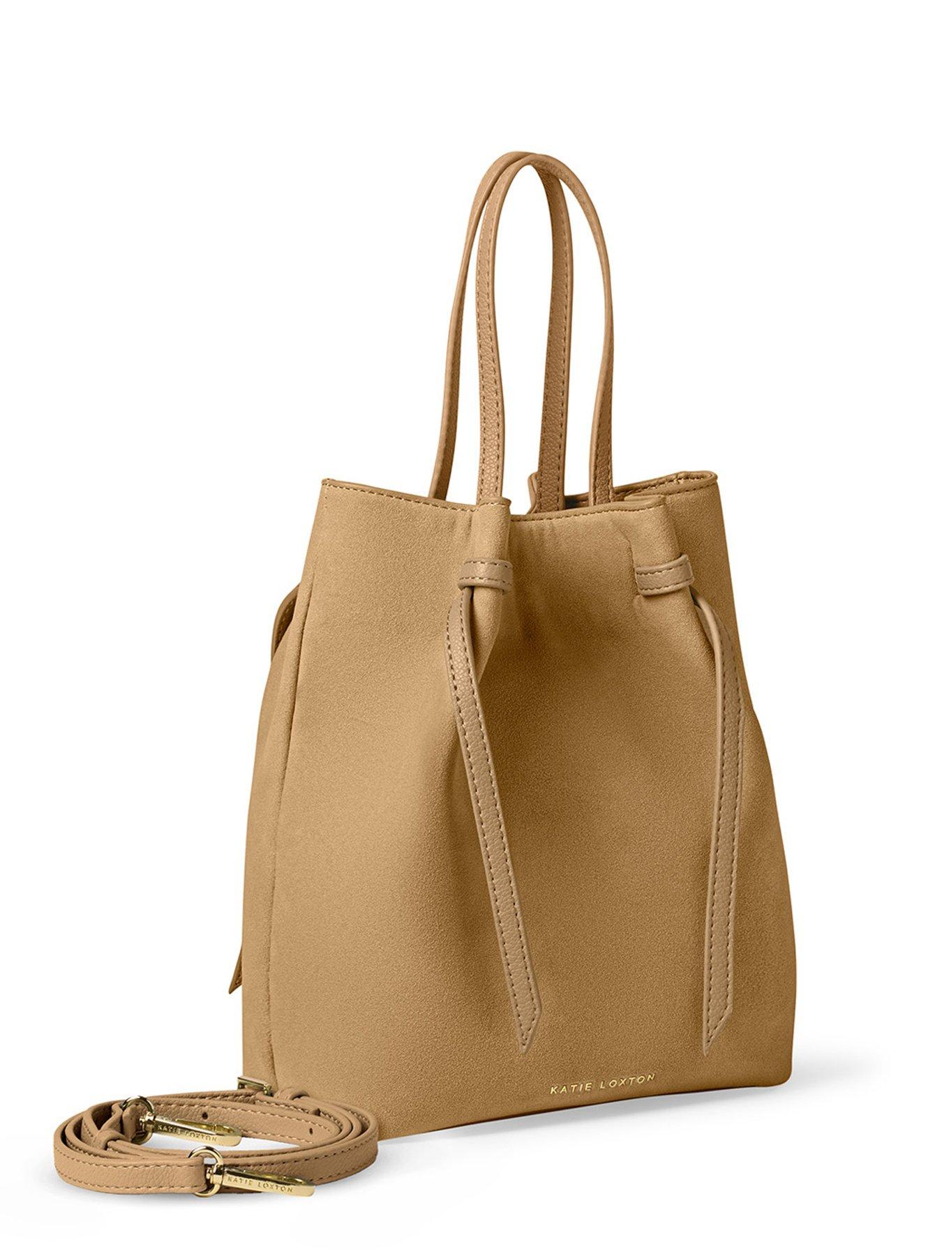 Image 2 of 5 of Katie Loxton Celina Suedette Bucket Bag In Camel Suedette