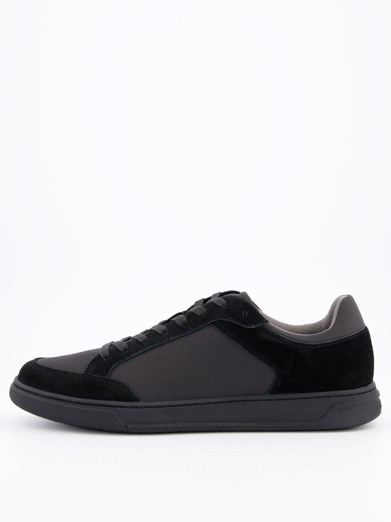 undefined Low Top Lace Up Reprieve Mixed Media Trainers - Black