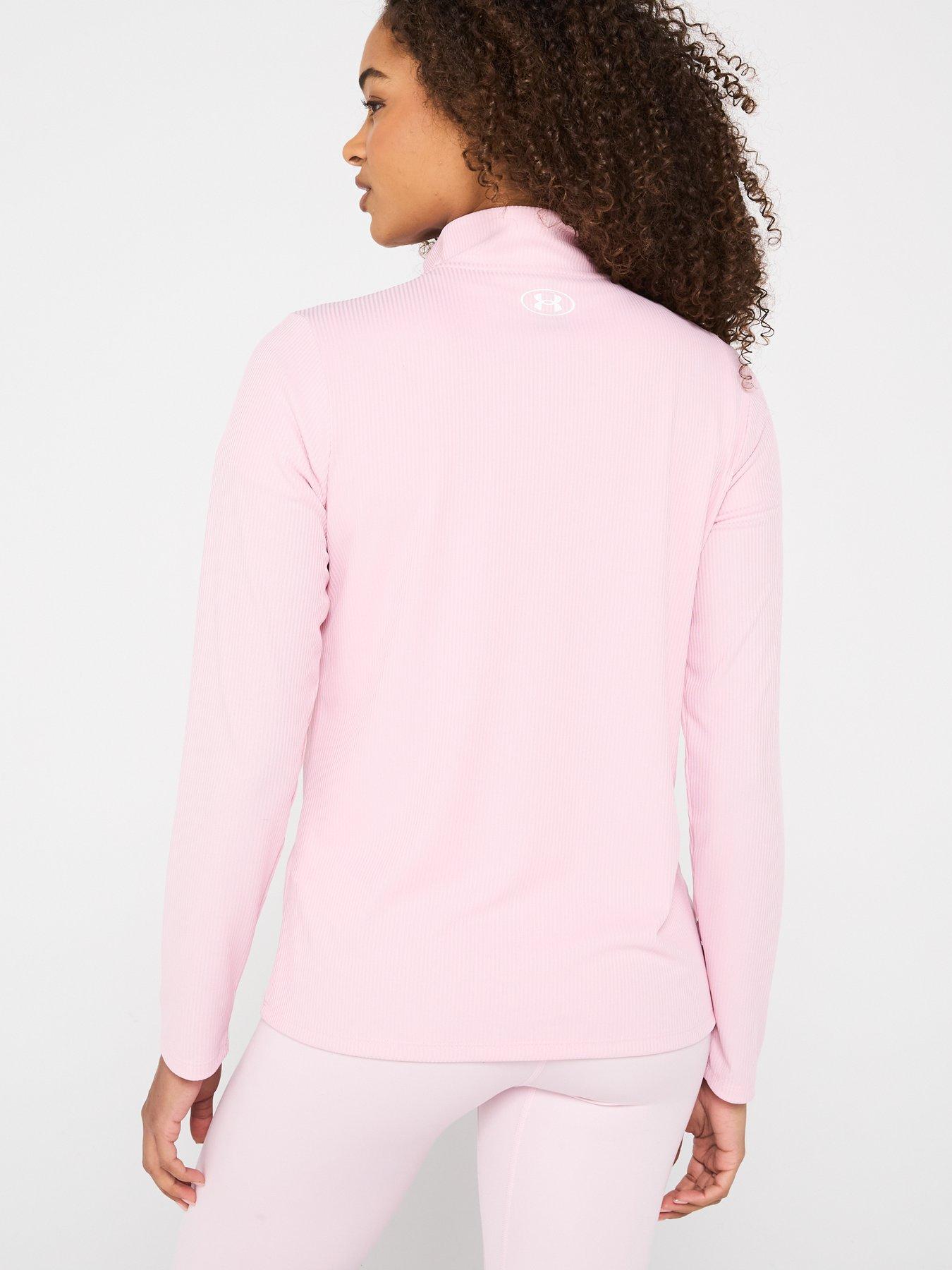 Image 2 of 5 of UNDER ARMOUR Women's Training Tech Rib 1/2 Zip - Pink