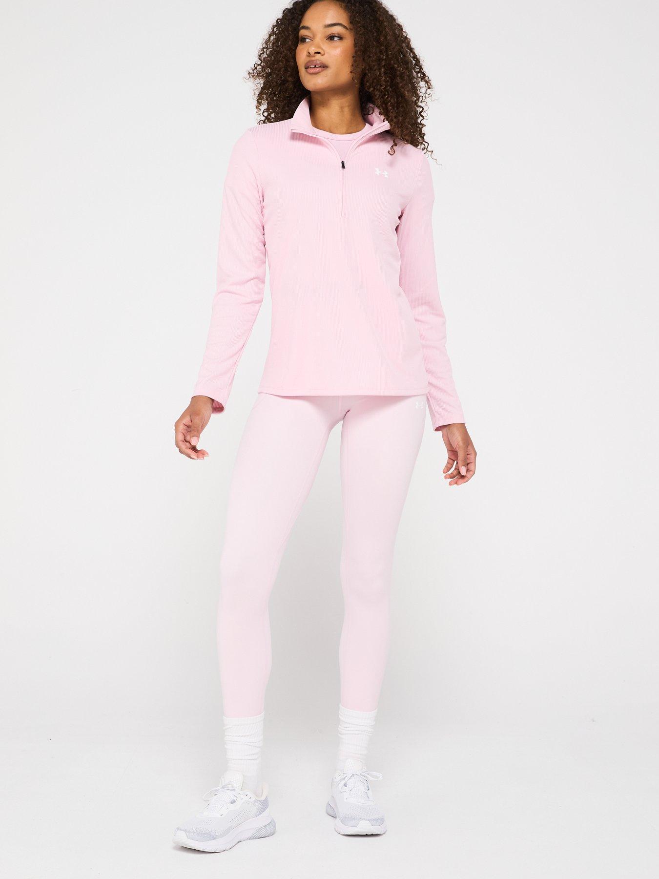 Image 3 of 5 of UNDER ARMOUR Women's Training Tech Rib 1/2 Zip - Pink