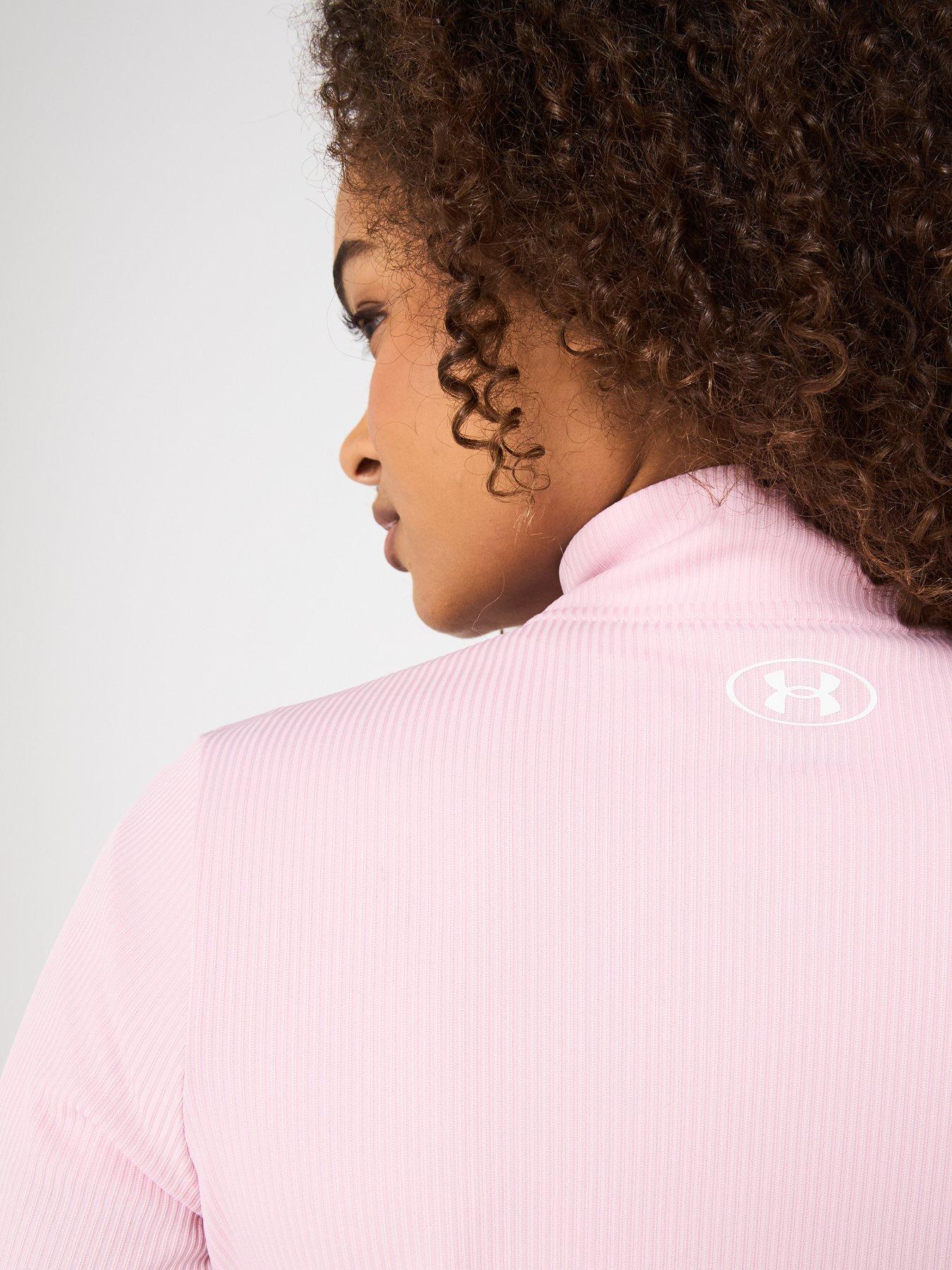 Image 5 of 5 of UNDER ARMOUR Women's Training Tech Rib 1/2 Zip - Pink