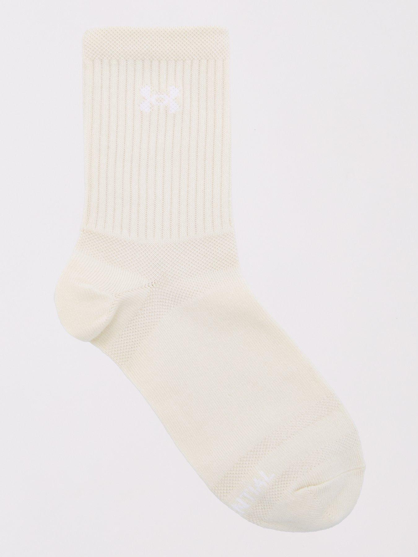 Image 3 of 4 of UNDER ARMOUR Womens Essential Mid Crew 3 Pack Socks - Grey