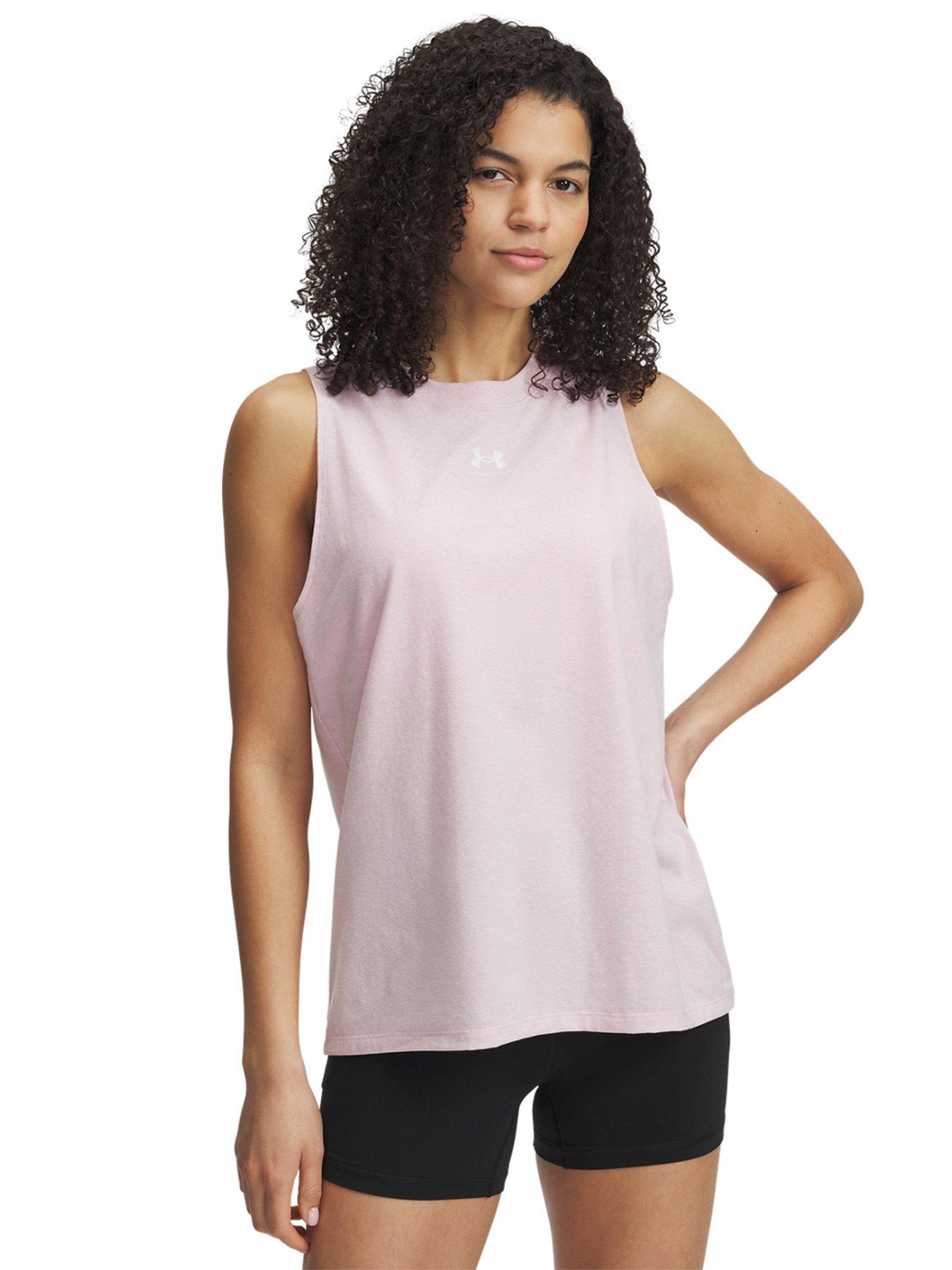UNDER ARMOUR Women's Training Rival Muscle Tank Pink Very - Main Image