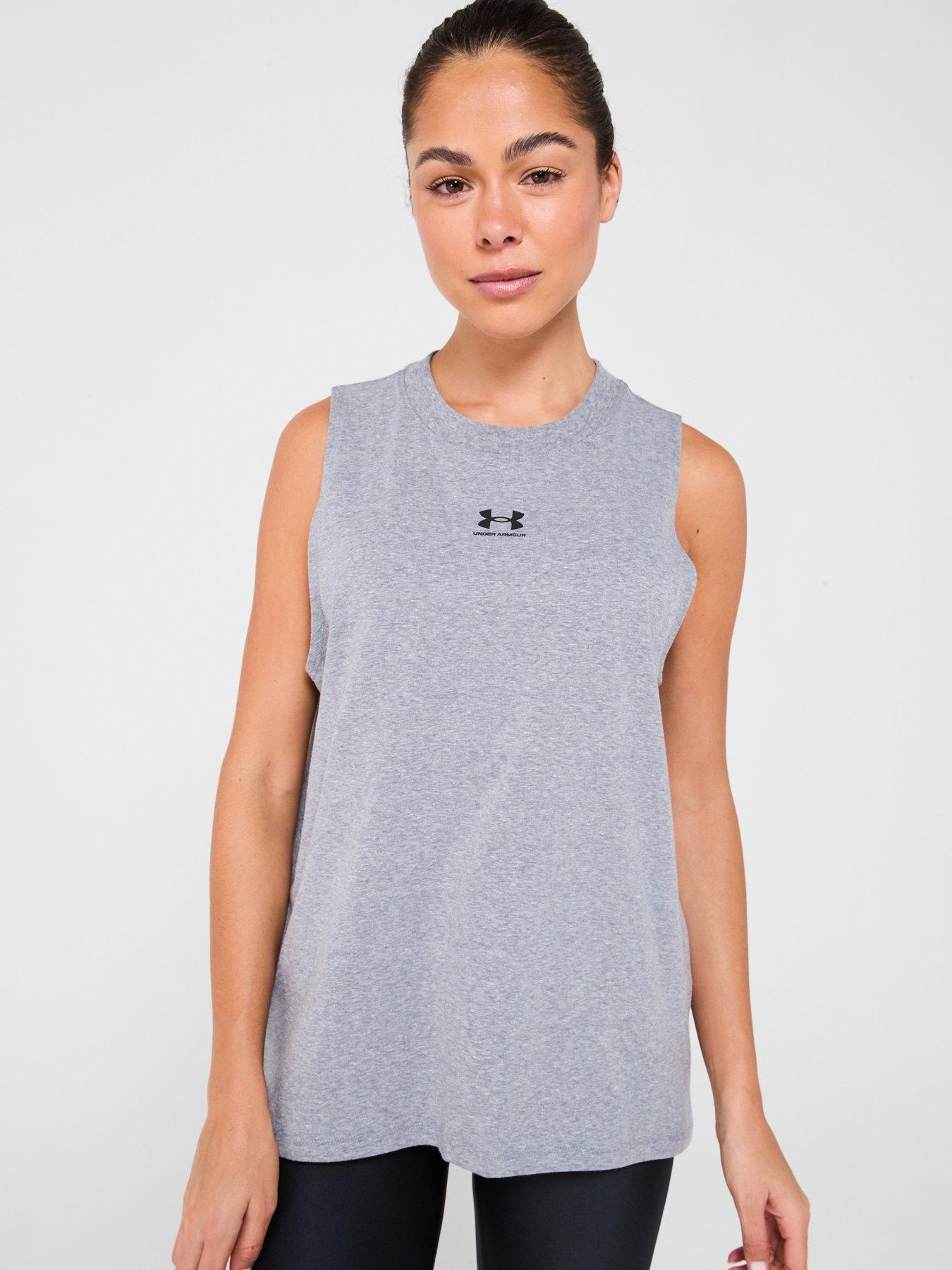 undefined Womens Training Rival Muscle Tank - Grey