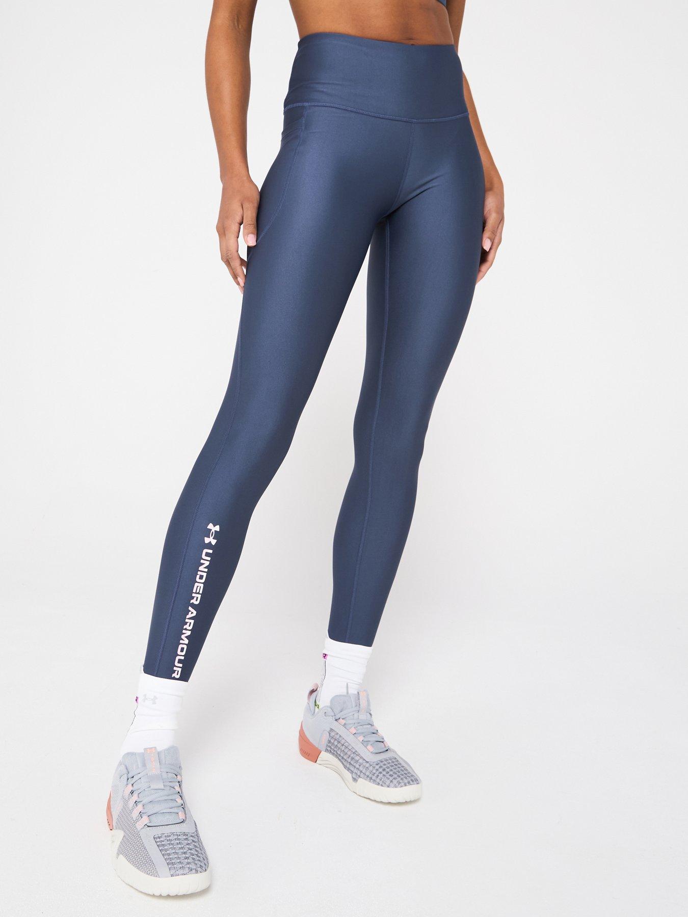 Image 1 of 5 of UNDER ARMOUR Womens Training Tech Branded Tights - Grey