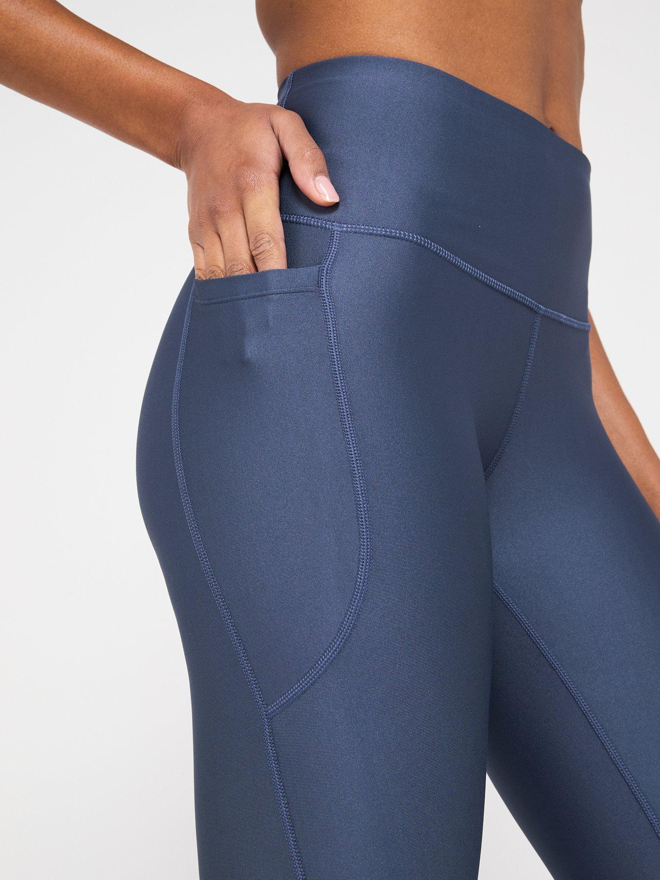Image 4 of 5 of UNDER ARMOUR Womens Training Tech Branded Tights - Grey