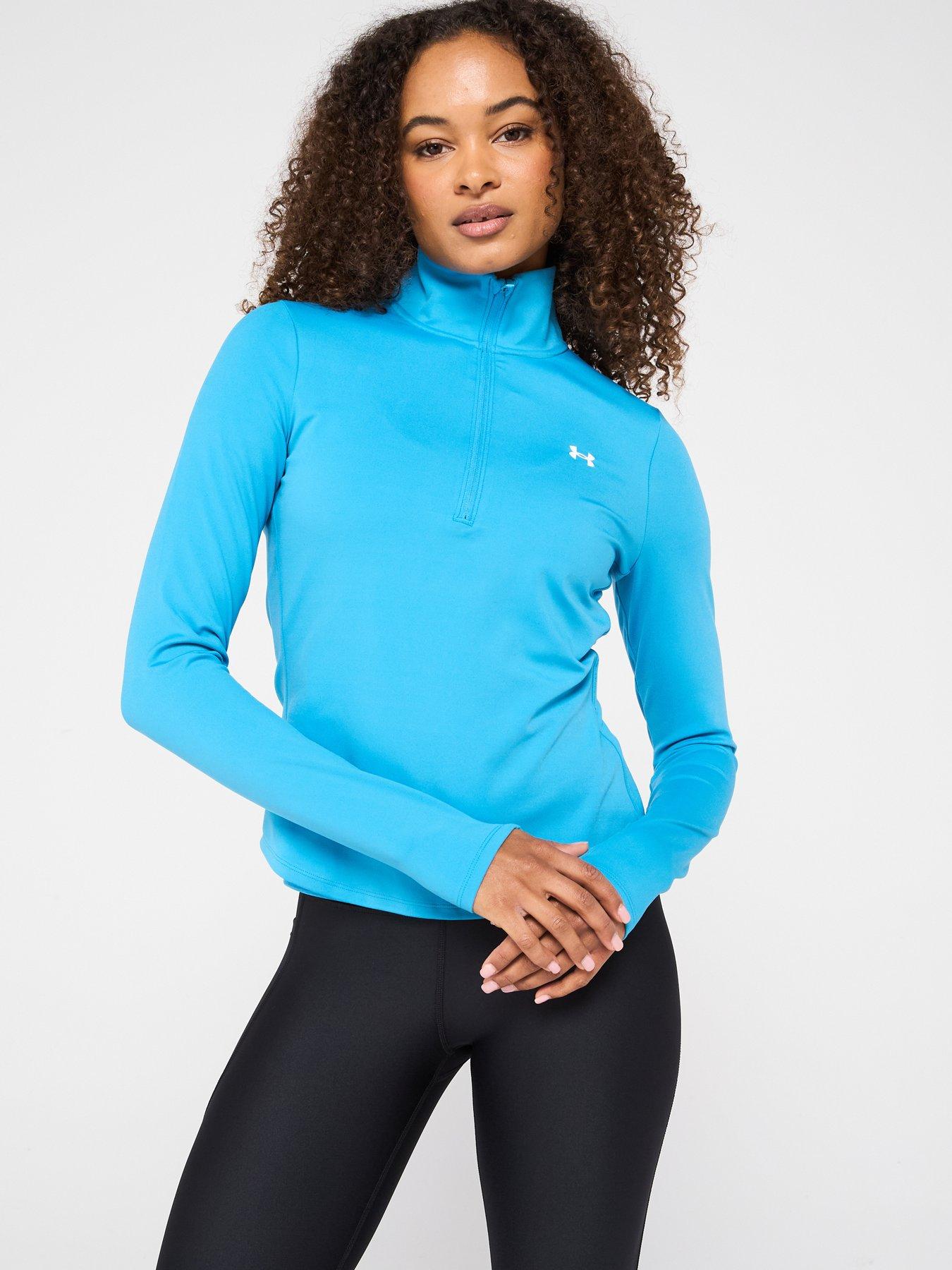 undefined Womens Training Motion 1/2 Zip Top - Blue