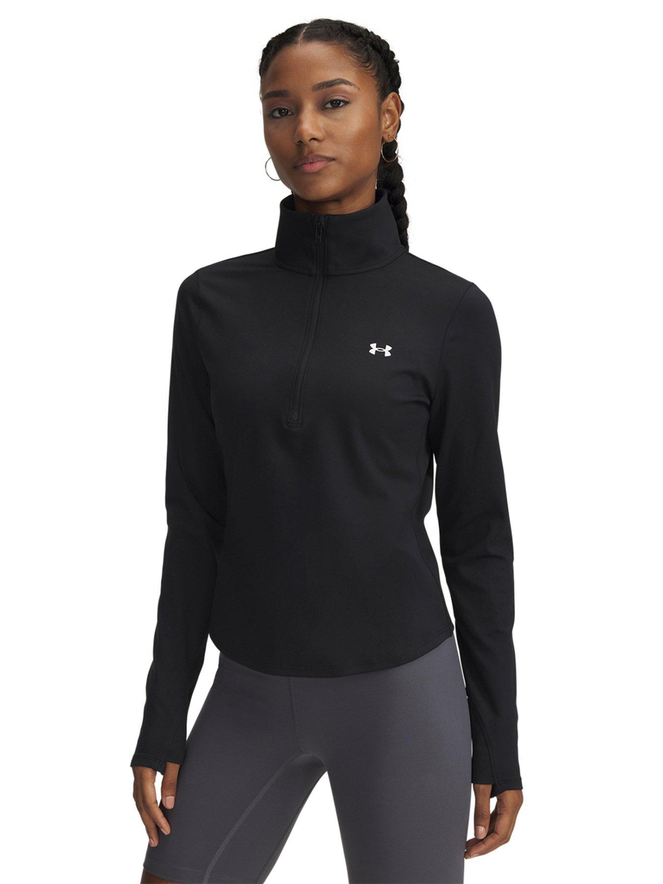 undefined Womens Training Motion 1/2 Zip Top - Black